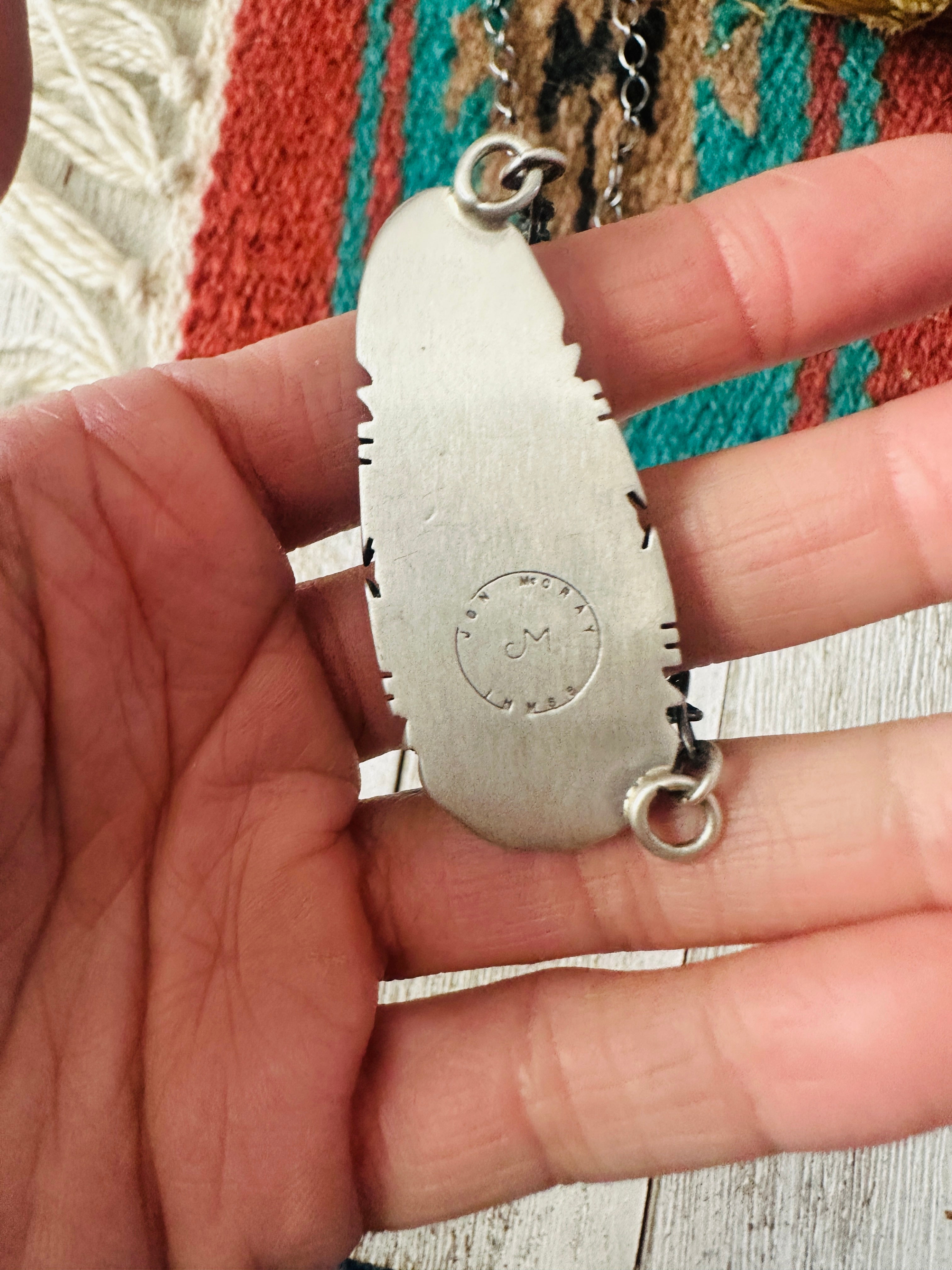 Navajo Sterling Silver & Turquoise Necklace