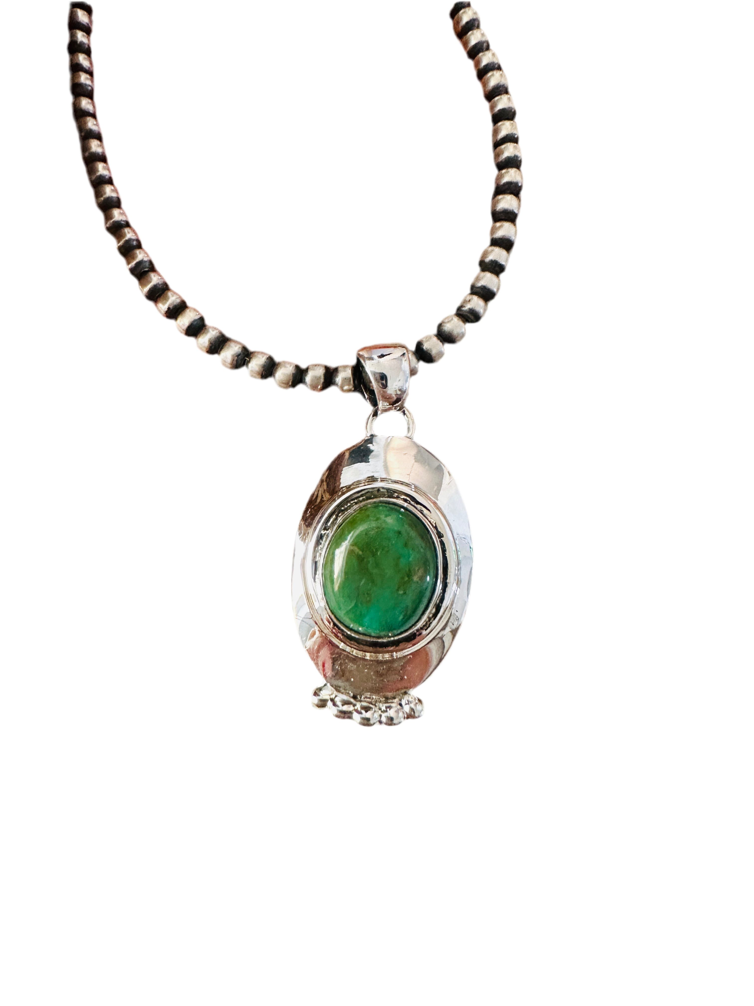 Handcrafted Turquoise & Sterling Silver Pendant