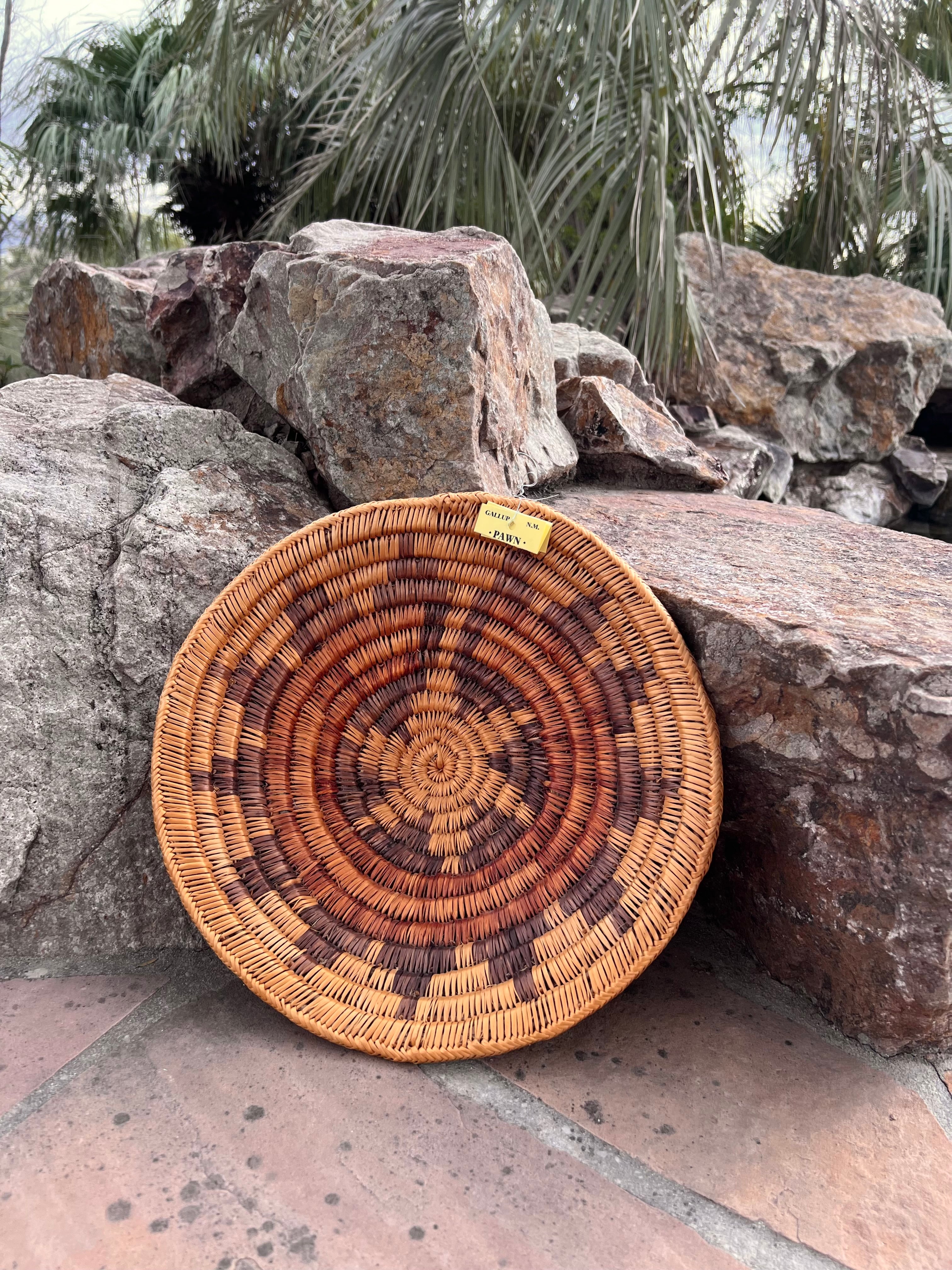 Old Pawn Handcrafted Woven Basket #7