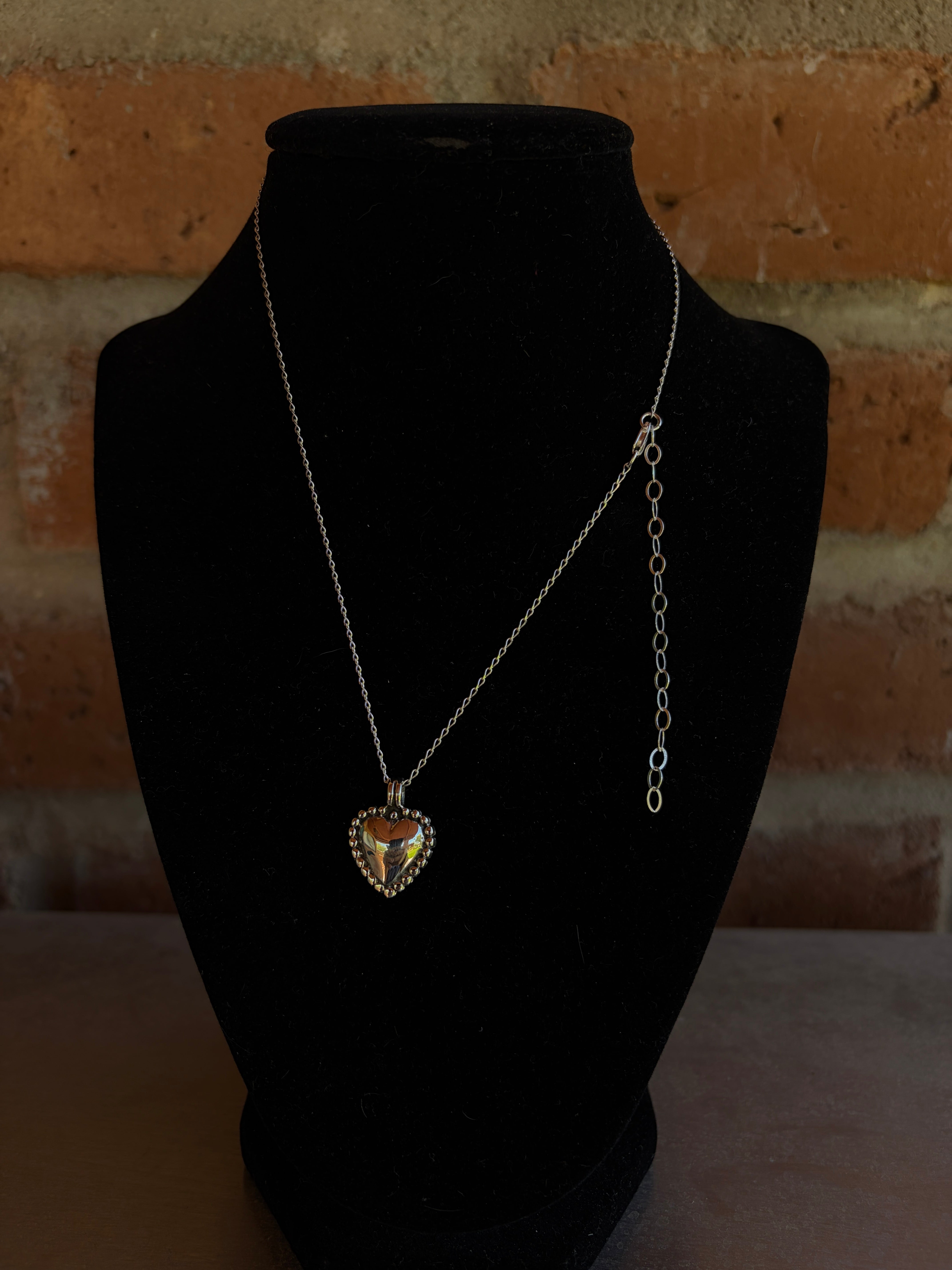Handmade Sterling Silver Heart Necklace