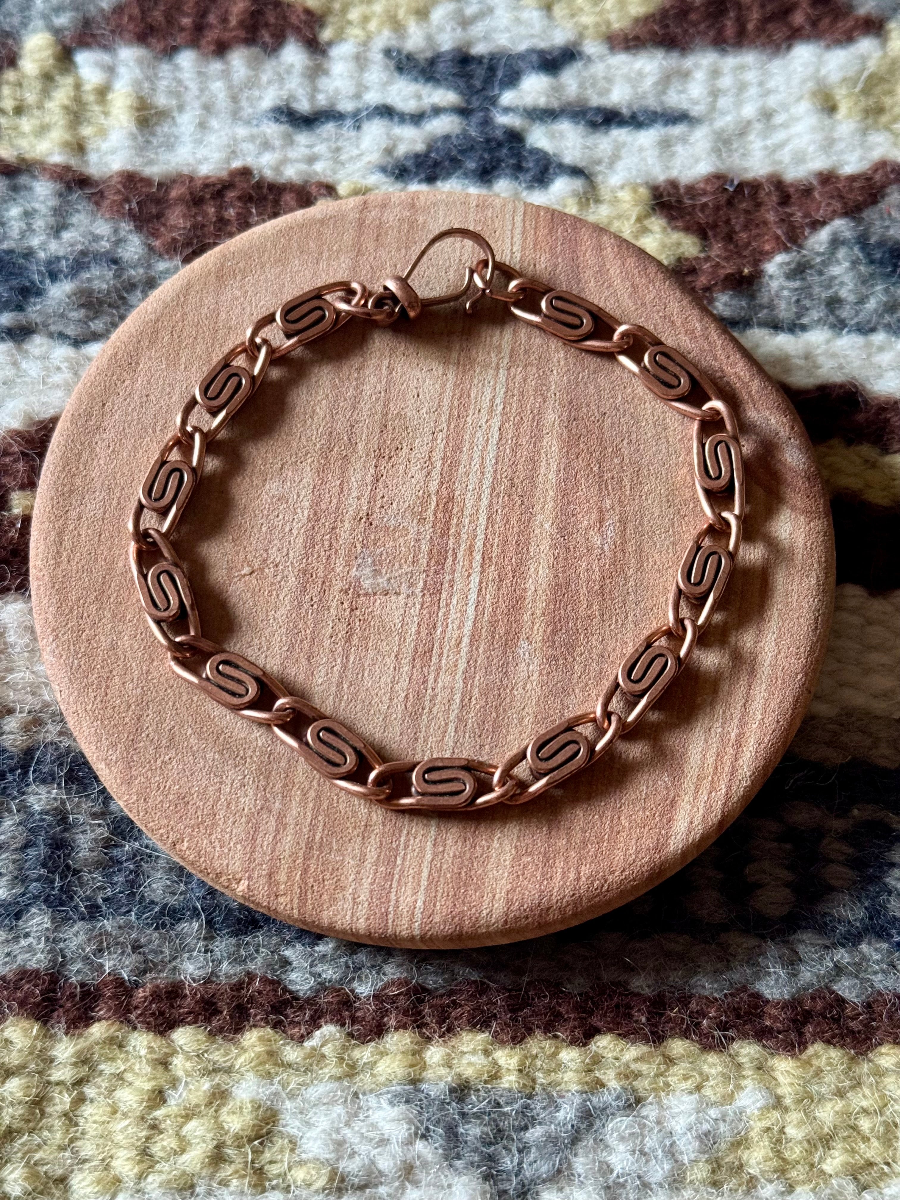 Vintage Handmade Copper Bracelet