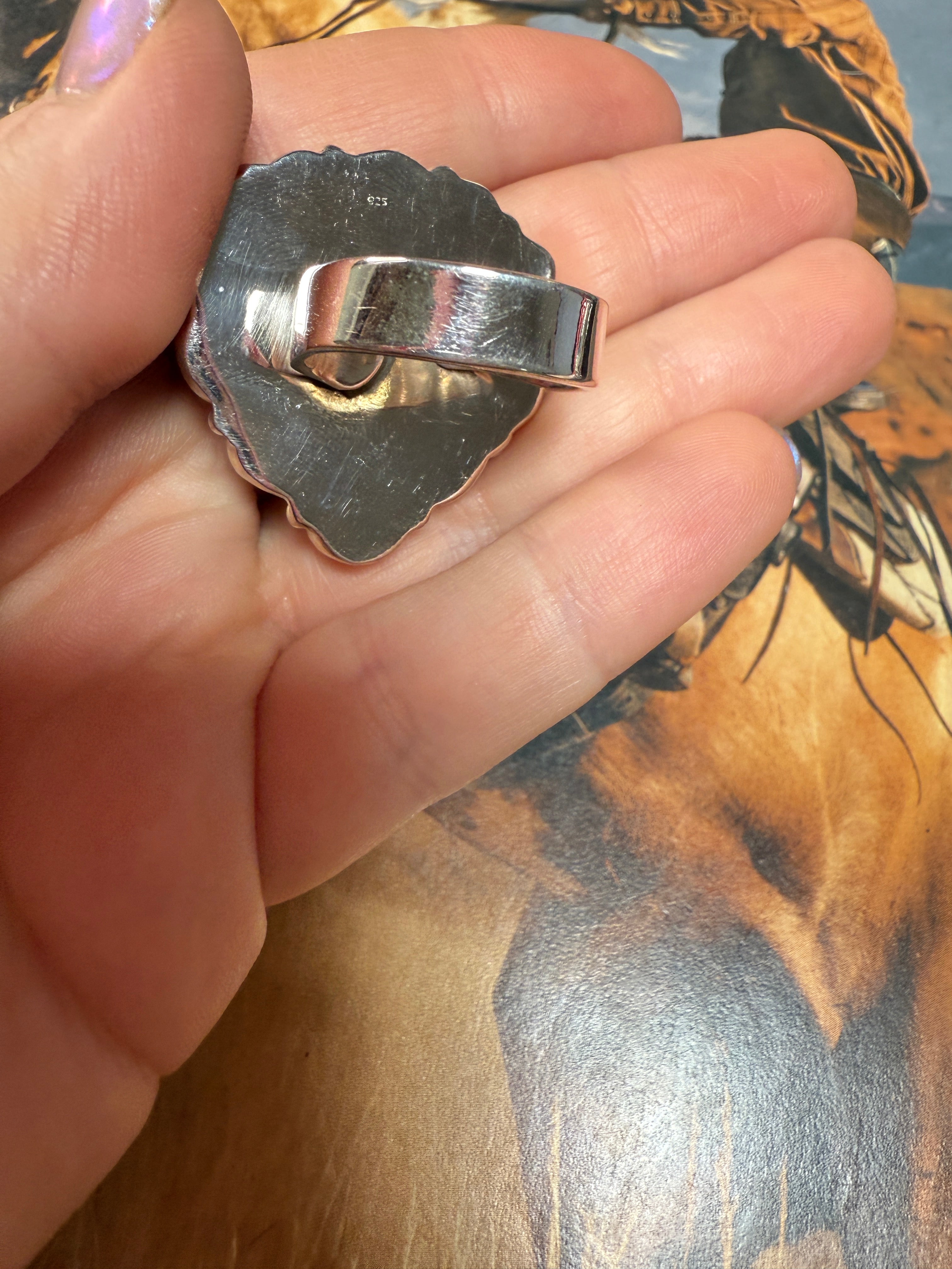 Handmade Sterling Silver Spice Adjustable Heart Ring