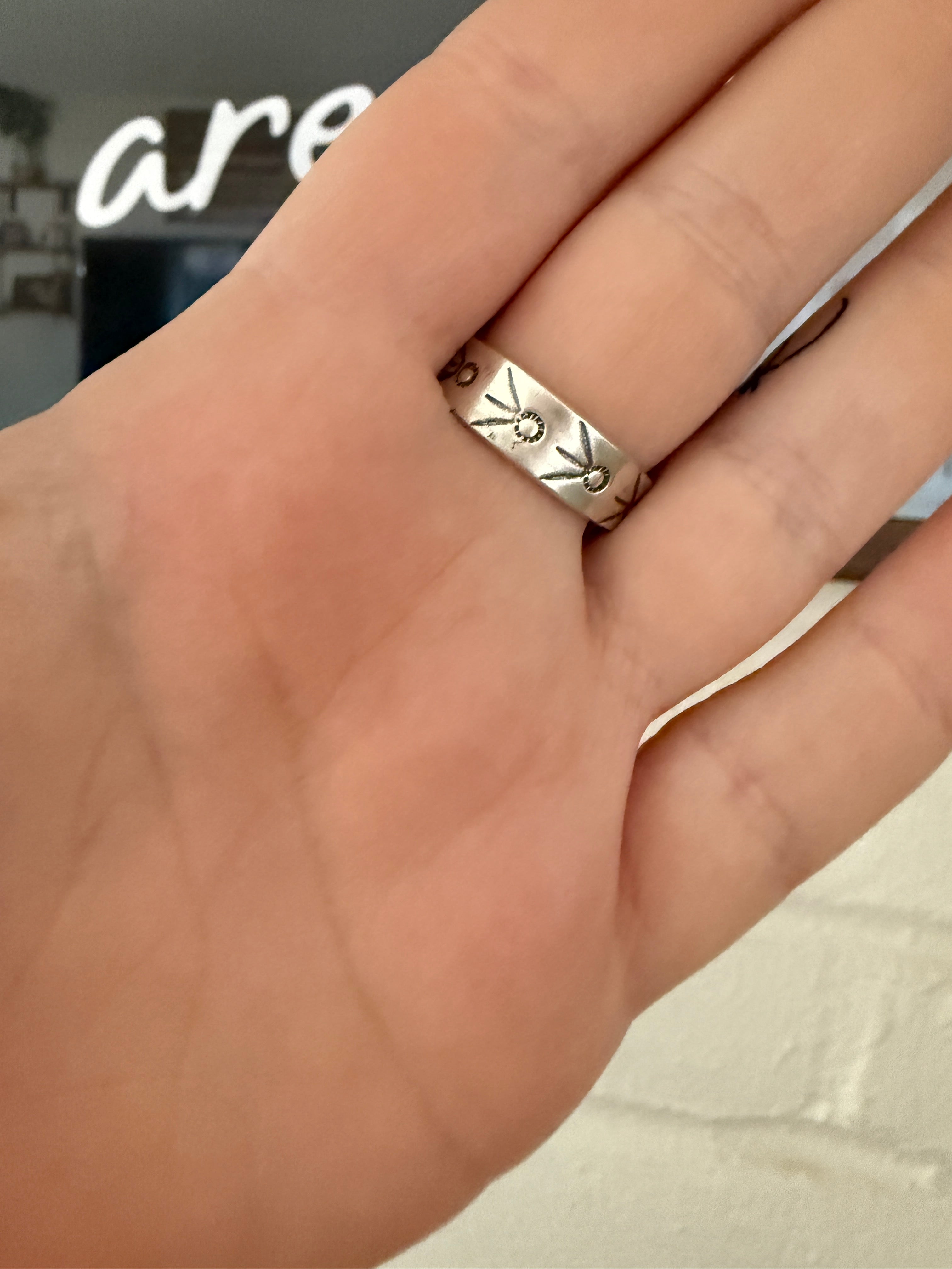 Handmade Palomino, Sonoran Turquoise & Sterling Silver Adjustable Ring