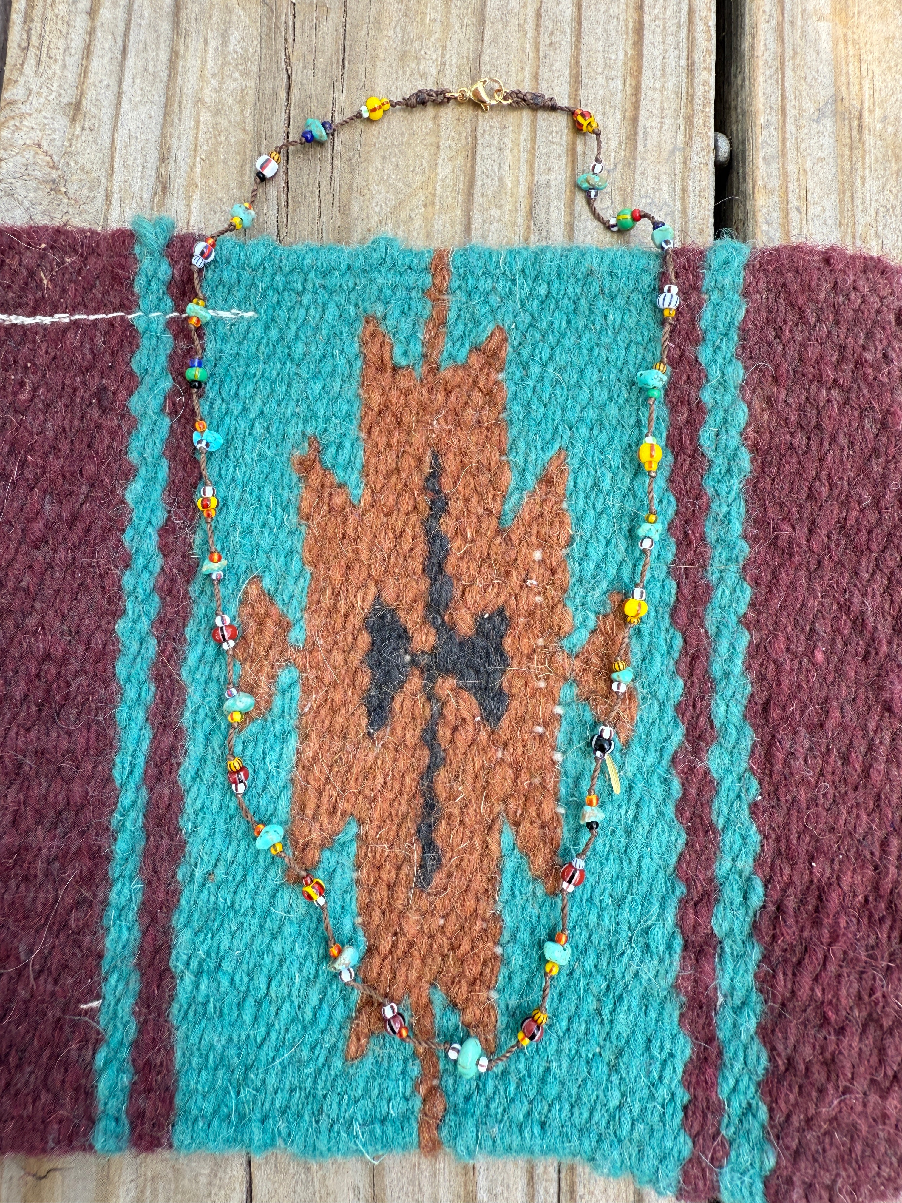 “The Golden Collection” Beaded Bliss Handmade Beaded Necklace 16” STYLE 4