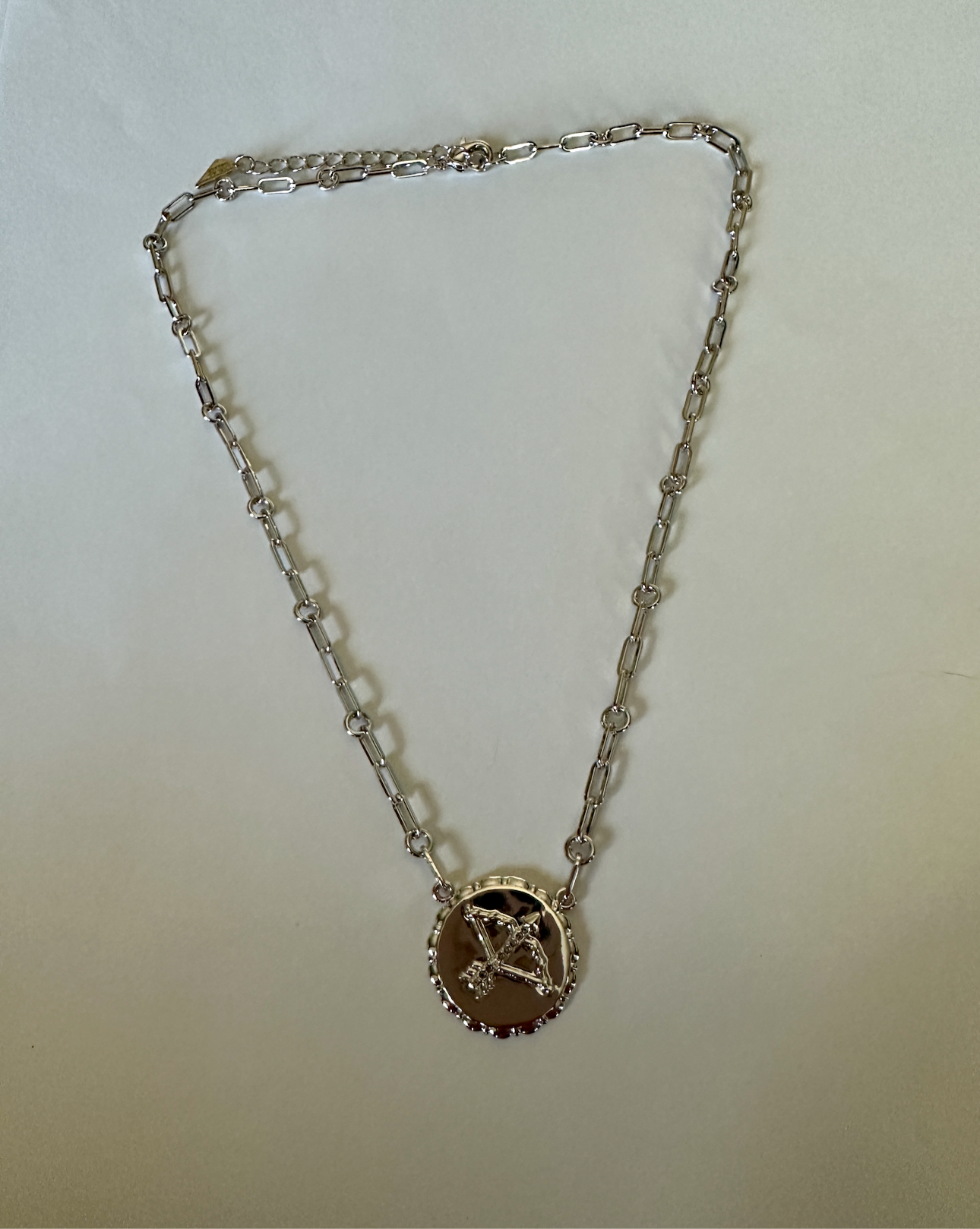 Bold CZ Zodiac Link Sagittarius Necklace