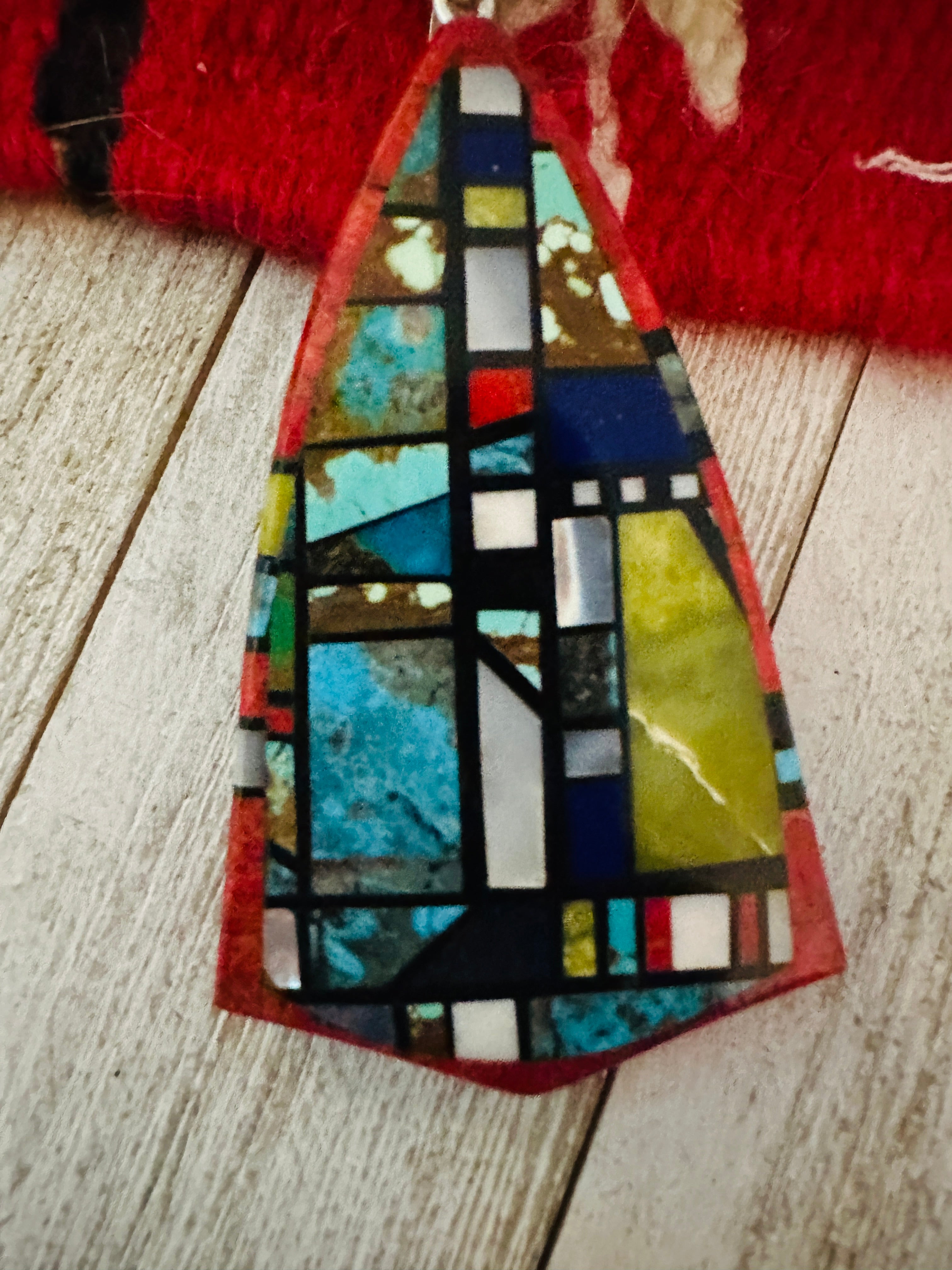 Santo Domingo Multi Stone Inlay Pendant