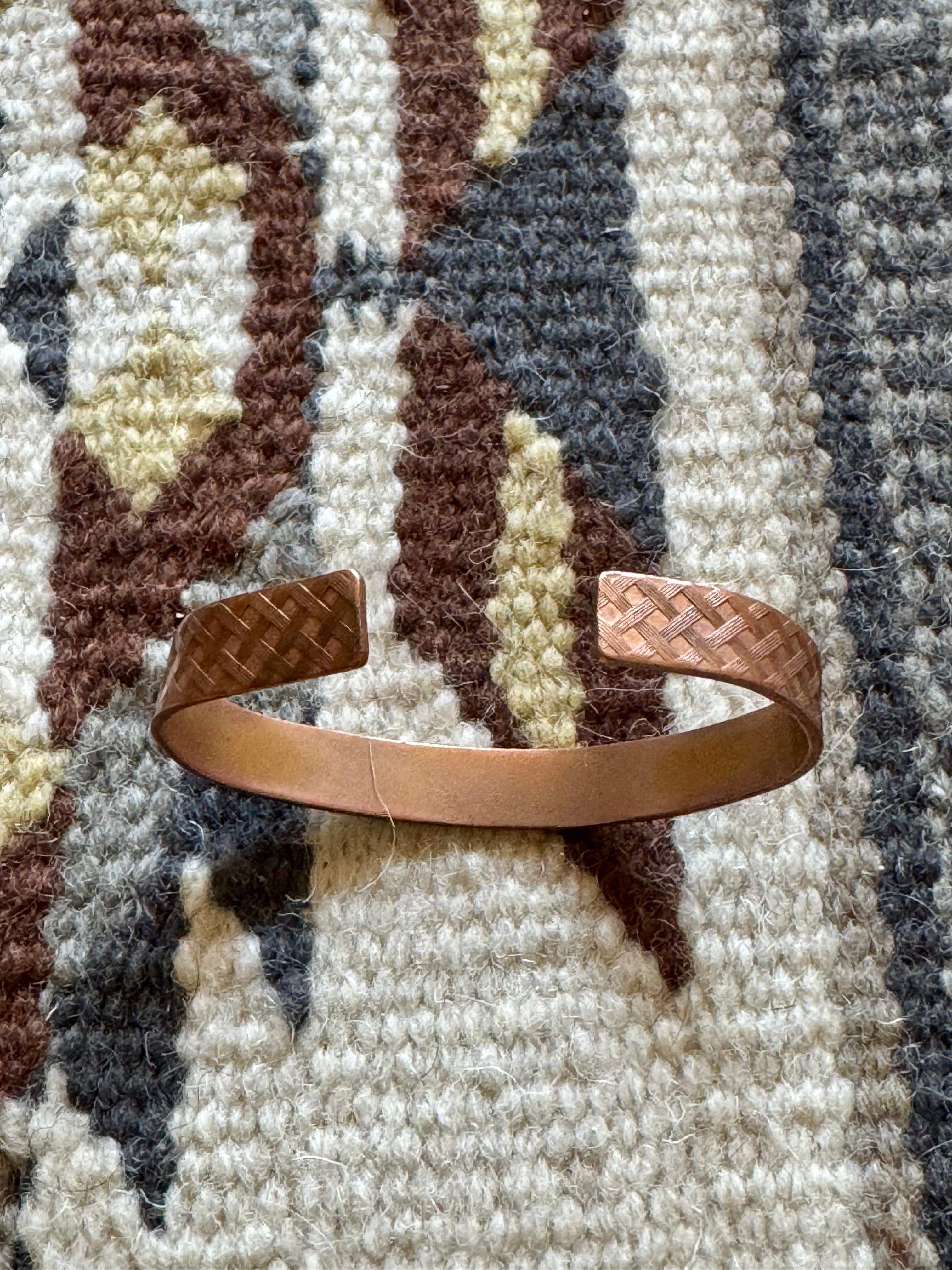 Vintage Handmade Copper Cuff Bracelet