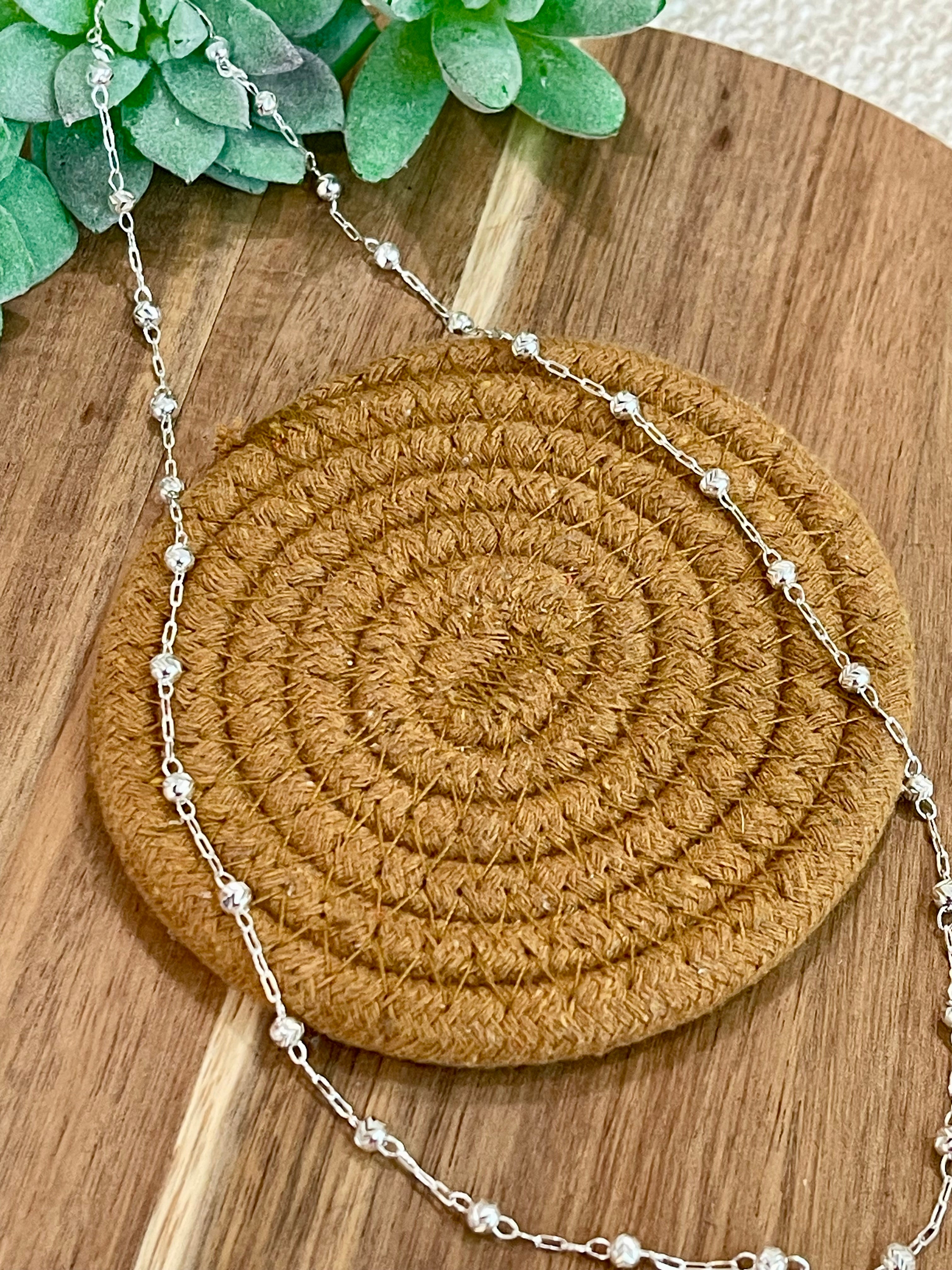 Handmade In Mexico Sterling Silver Chain Necklace