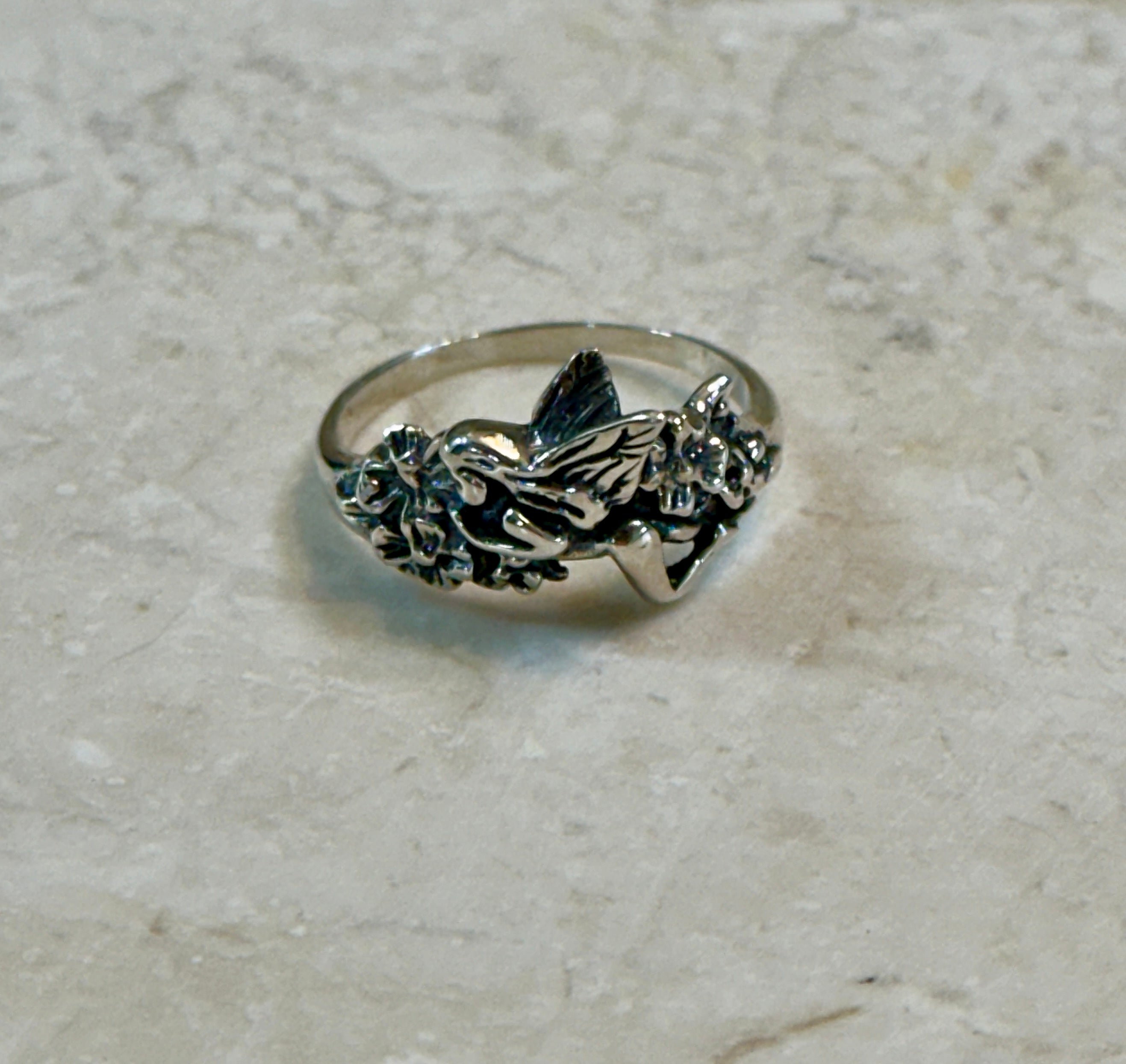 Angel Sterling Silver Ring