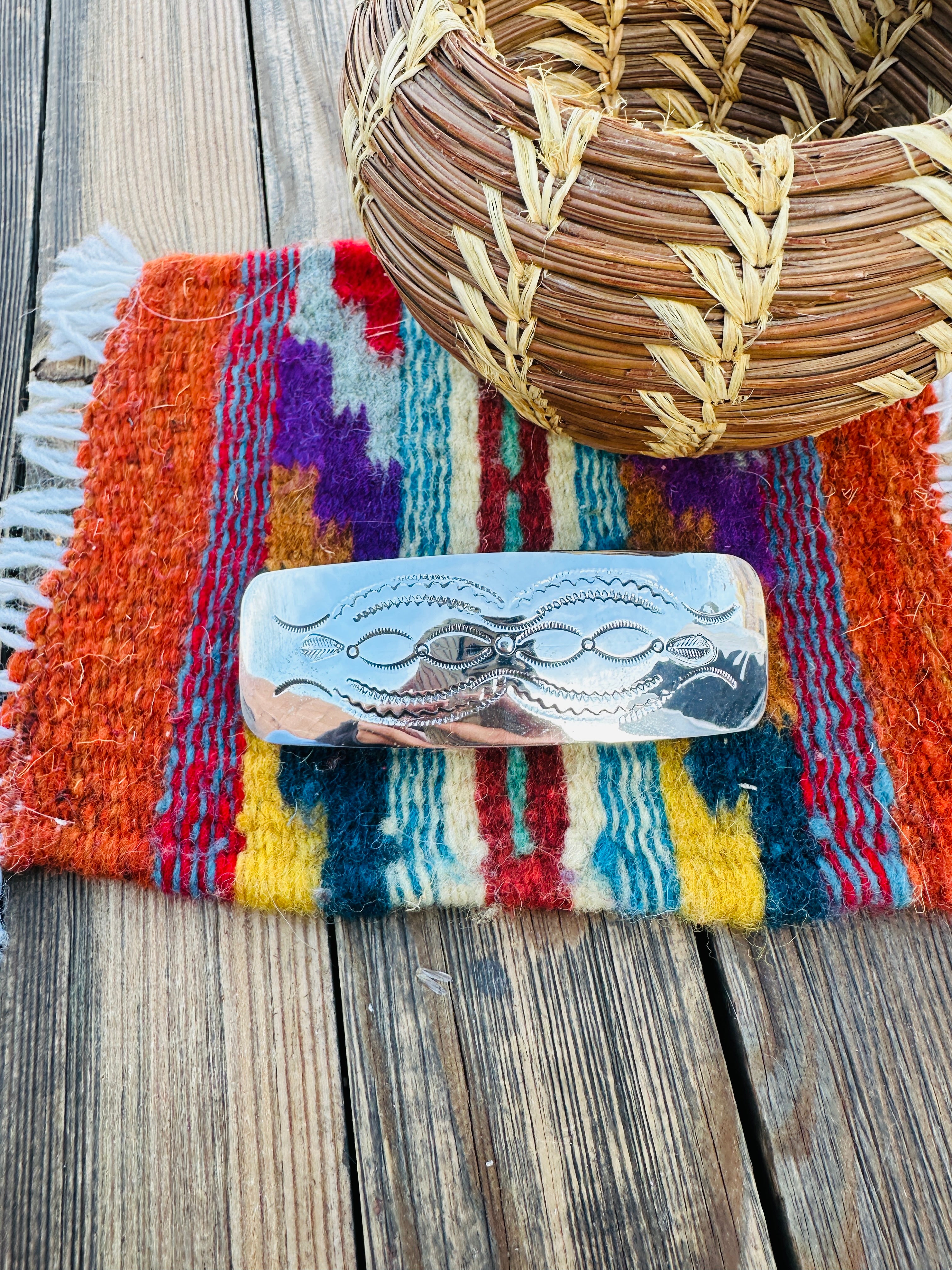 Handcrafted Sterling Silver Hair Barrette