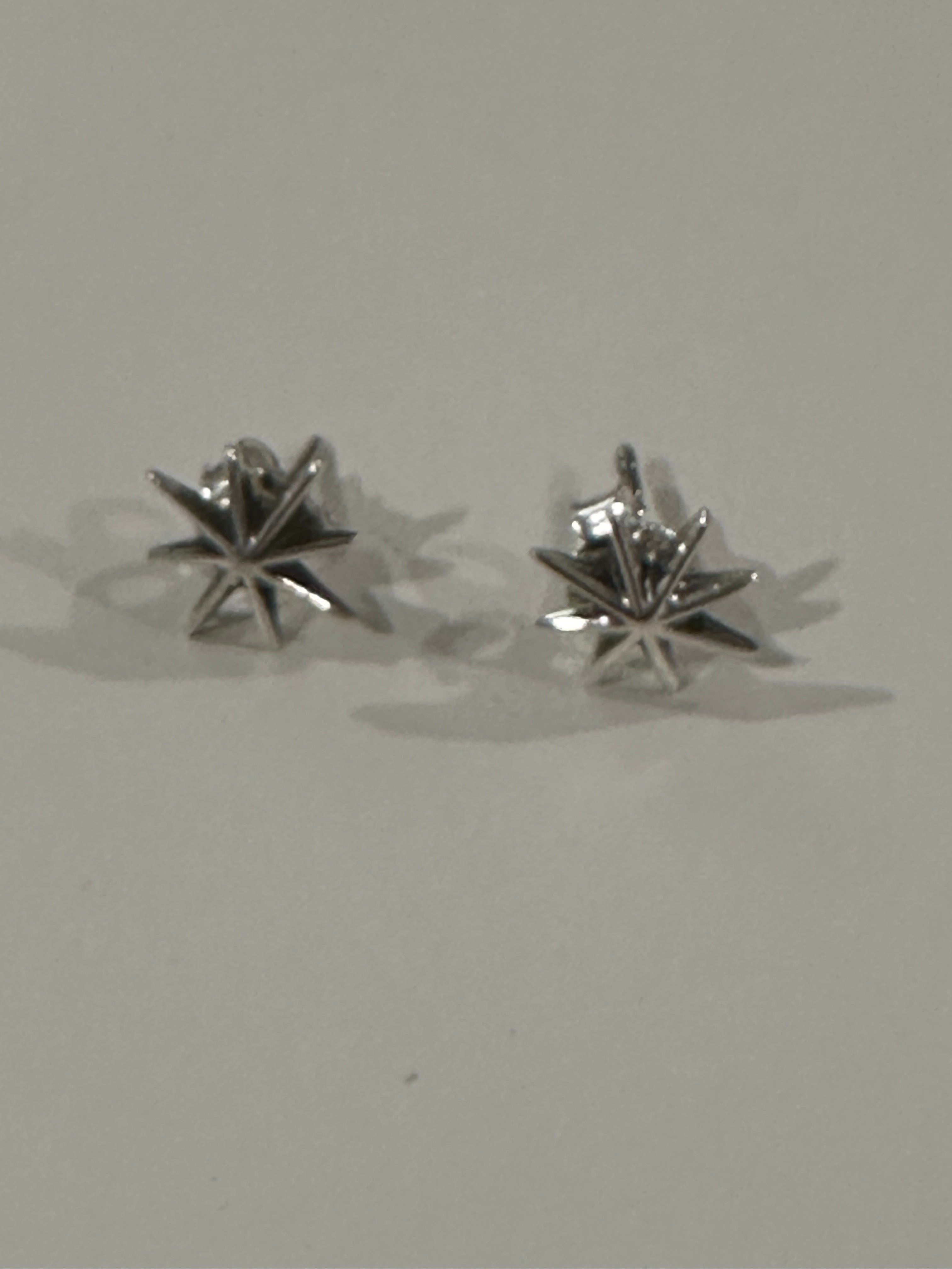 Handmade Sterling Silver STAR Stud Earrings