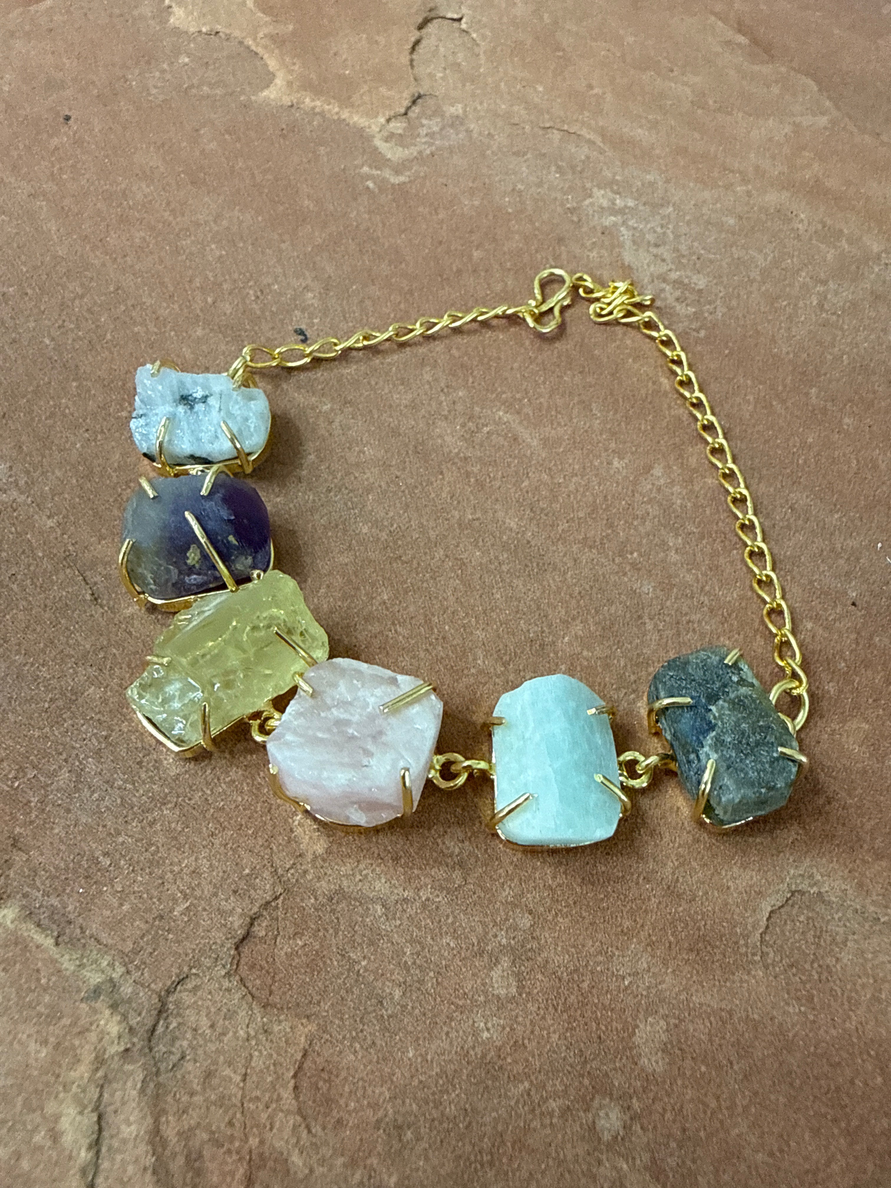 “The Golden Collection” Moonlight Harmony Handmade Gold Plated Gemstone Bracelets style 2