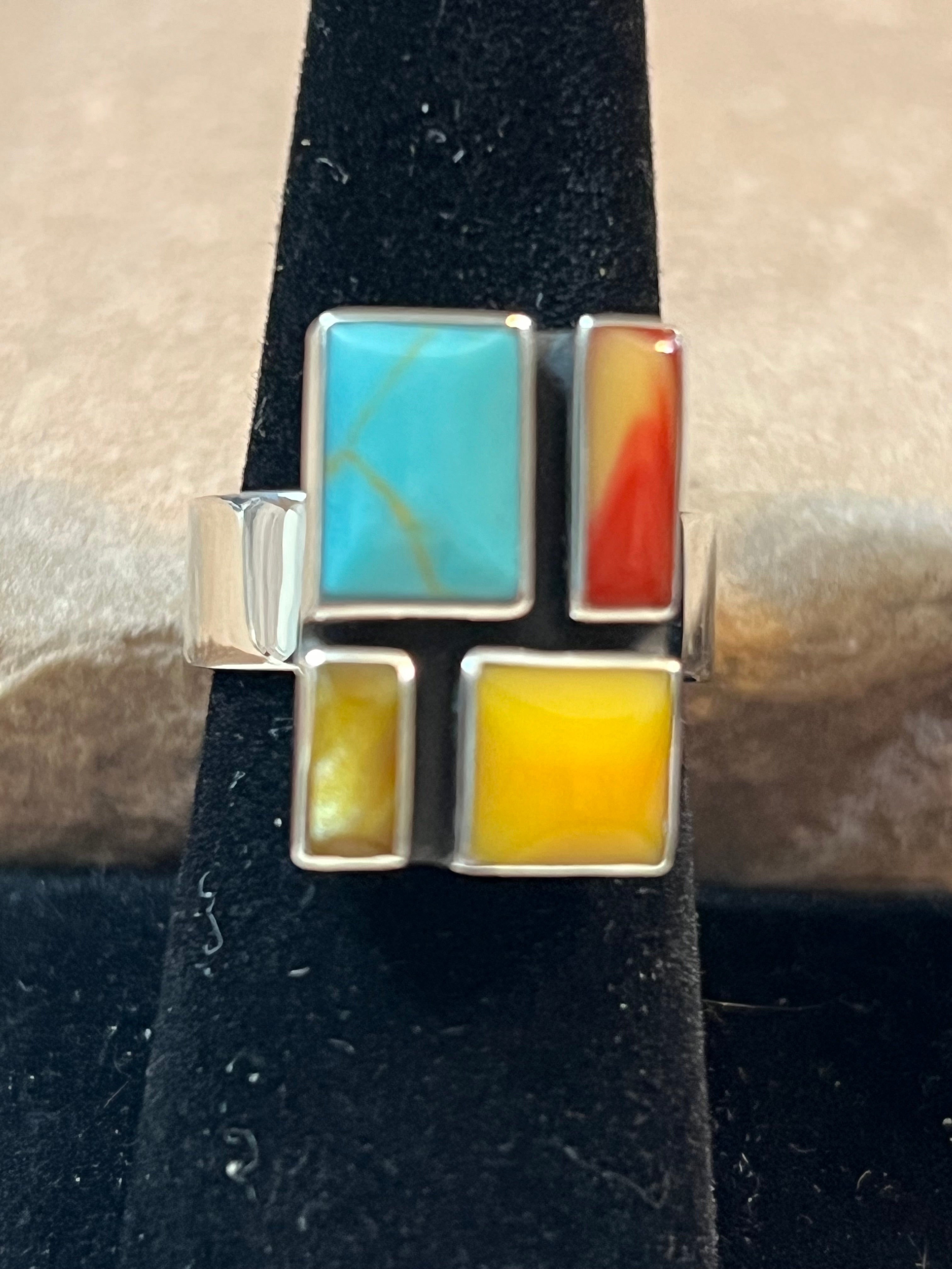 Tejano Mosaic Ring