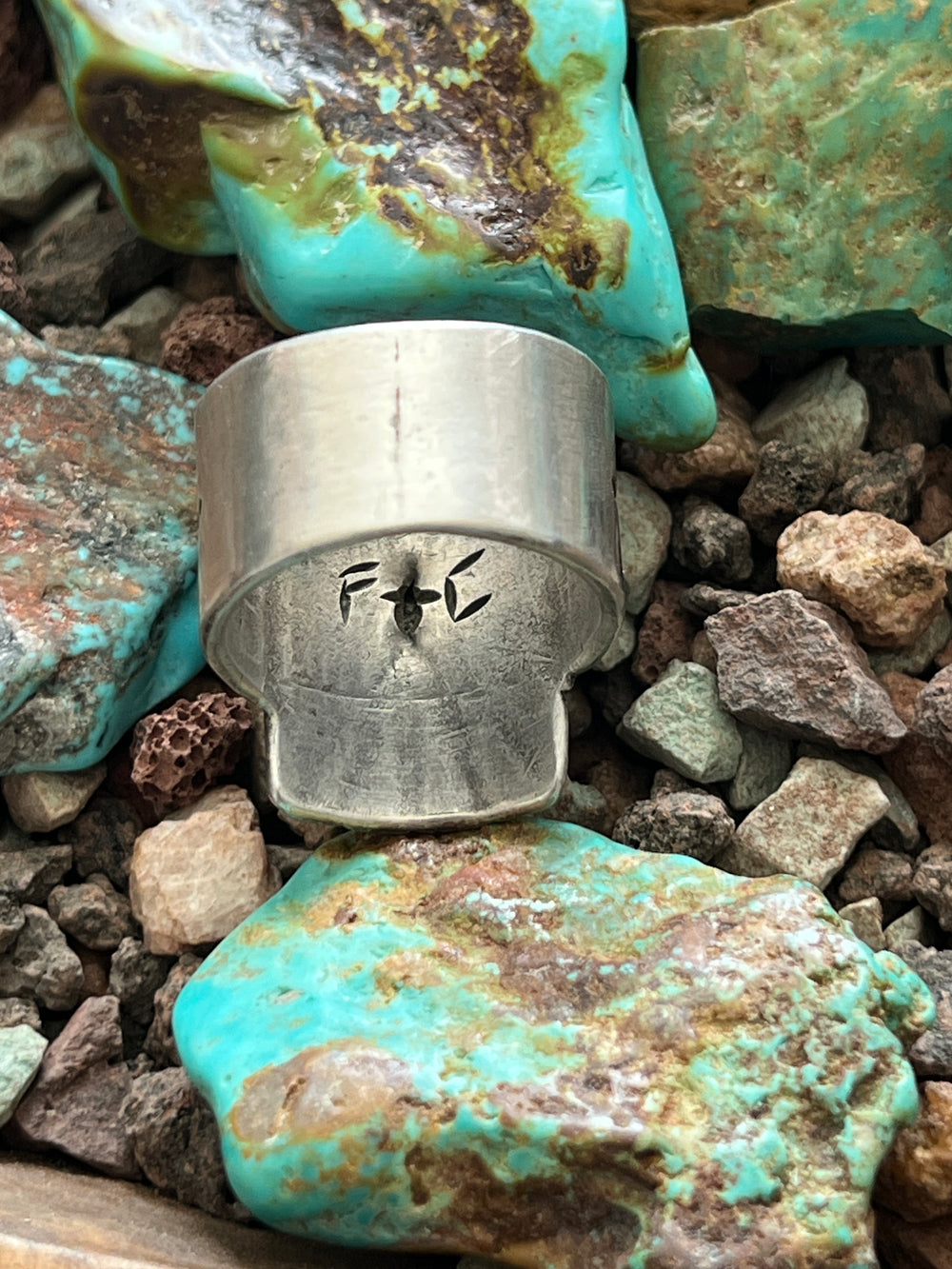 Falcon Trading Company Ingot Sterling Silver Thunderbird Ring by Joe O’Neill, Size 11.5