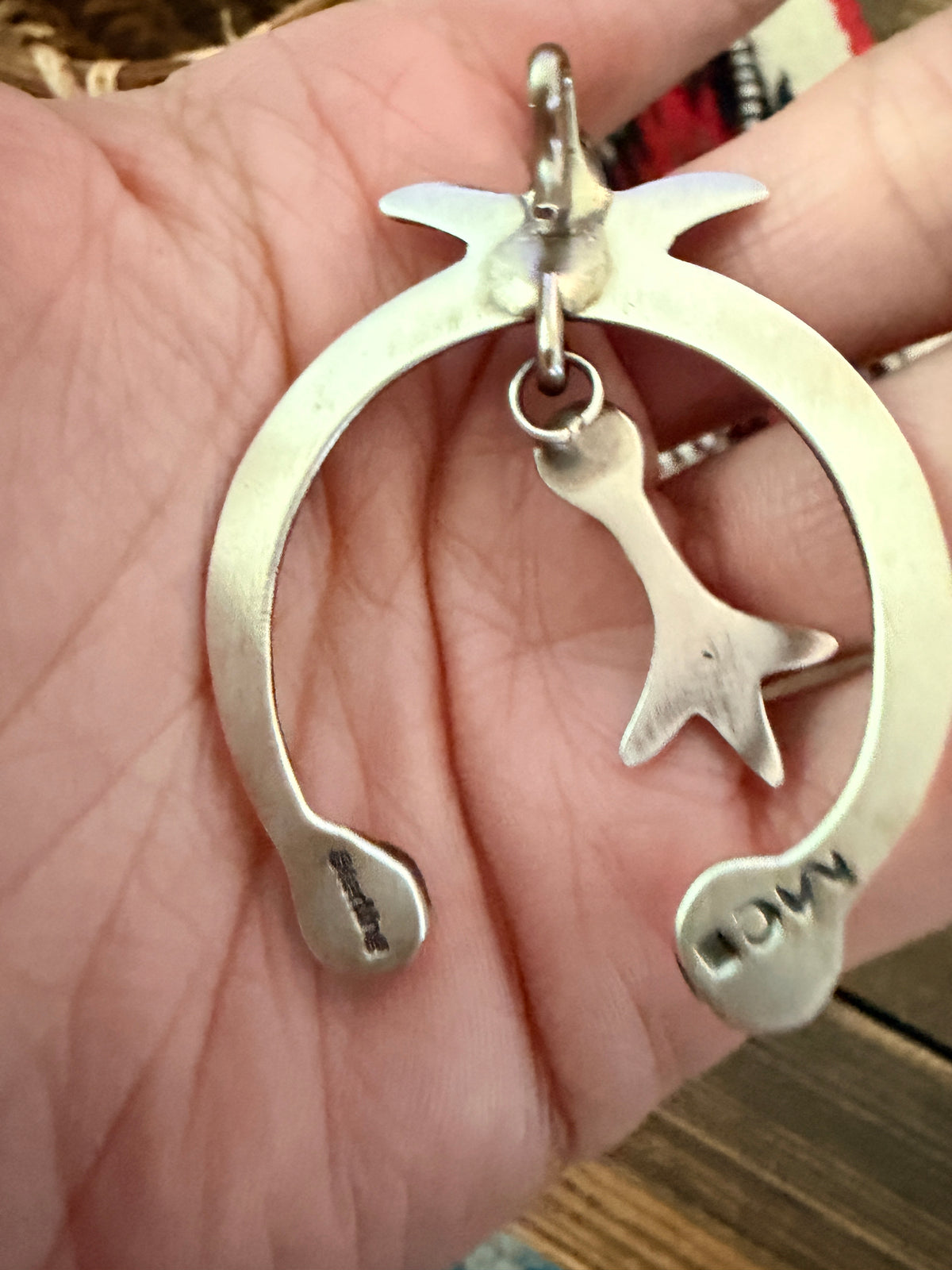 Handcrafted Sterling Silver Naja Pendant by Martha Cayatineto