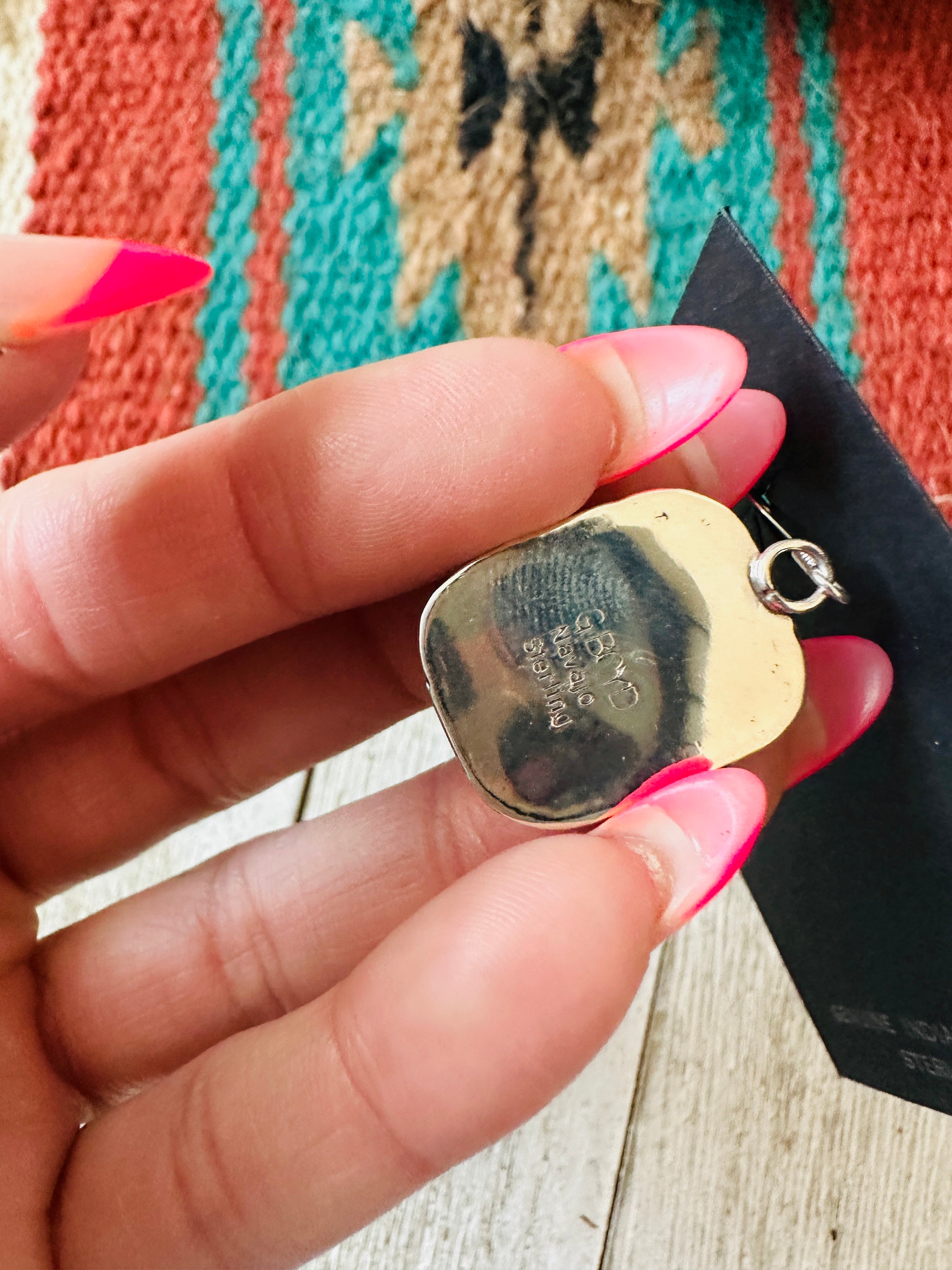 Handcrafted Onyx & Sterling Silver Dangle Earrings