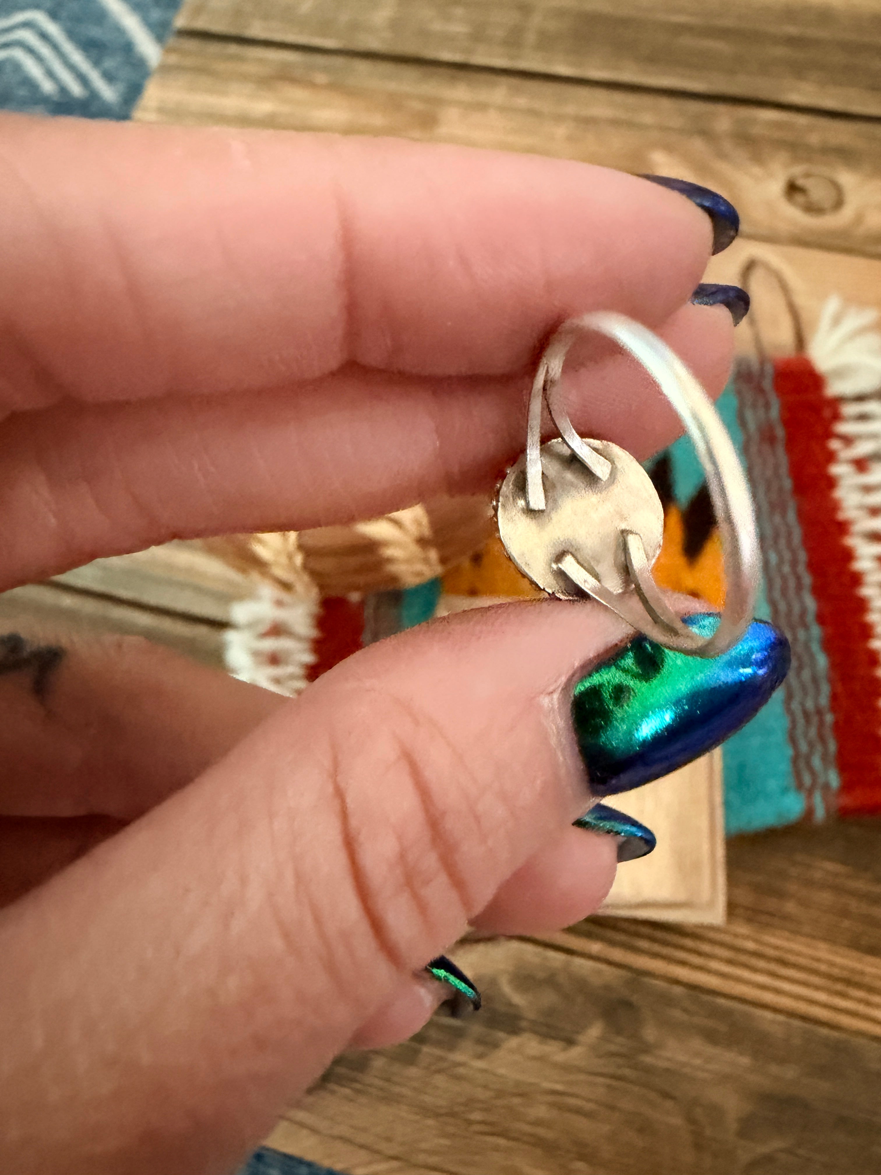 Handcrafted Pink Opal & Sterling Silver Ring