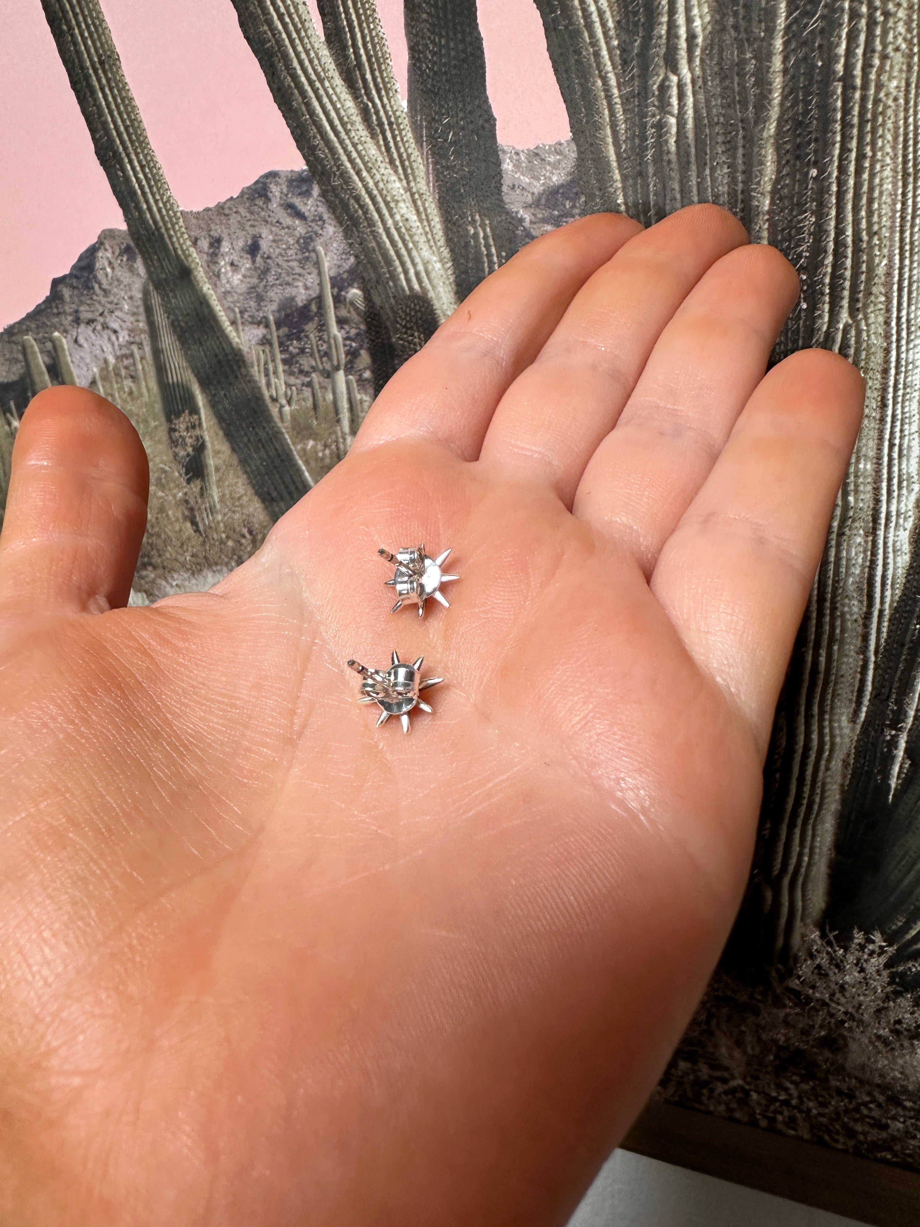 Handmade Sterling Silver STAR Stud Earrings