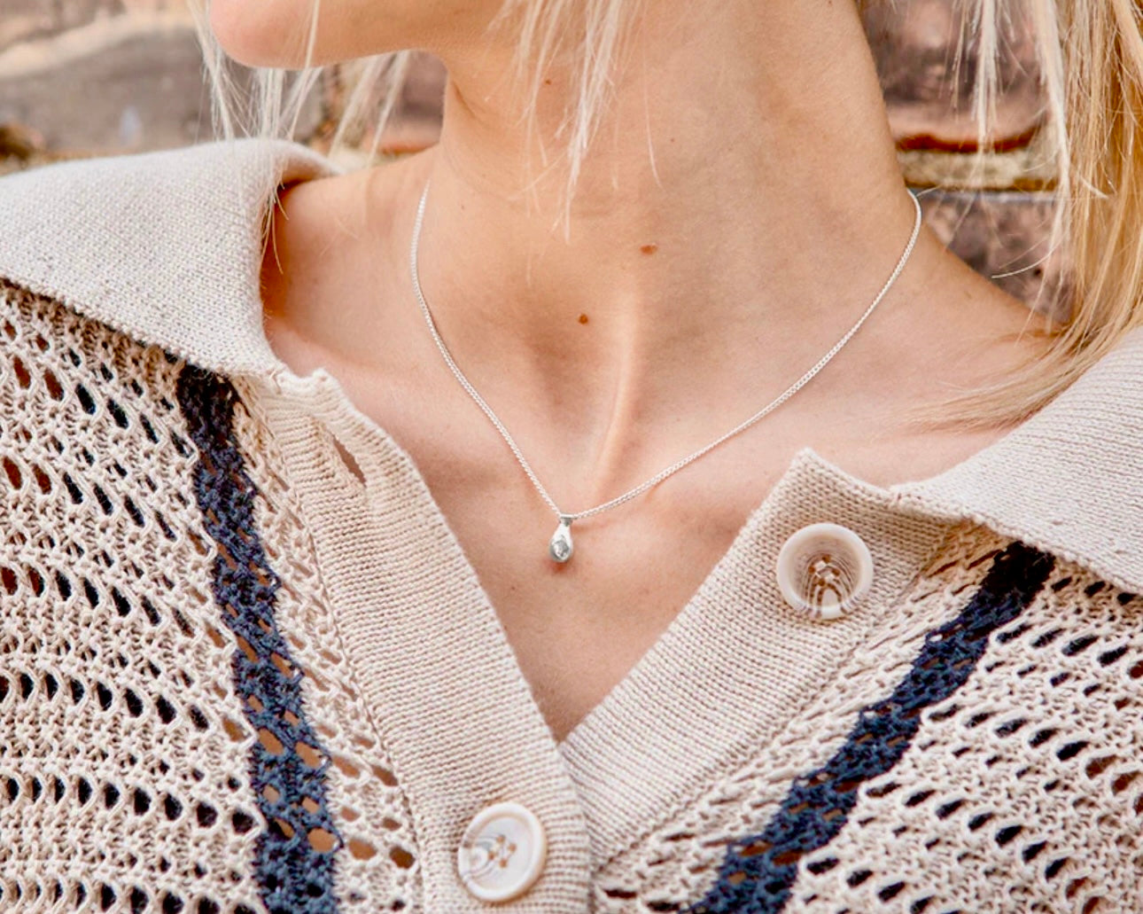 16” Mini Teardrop Necklace