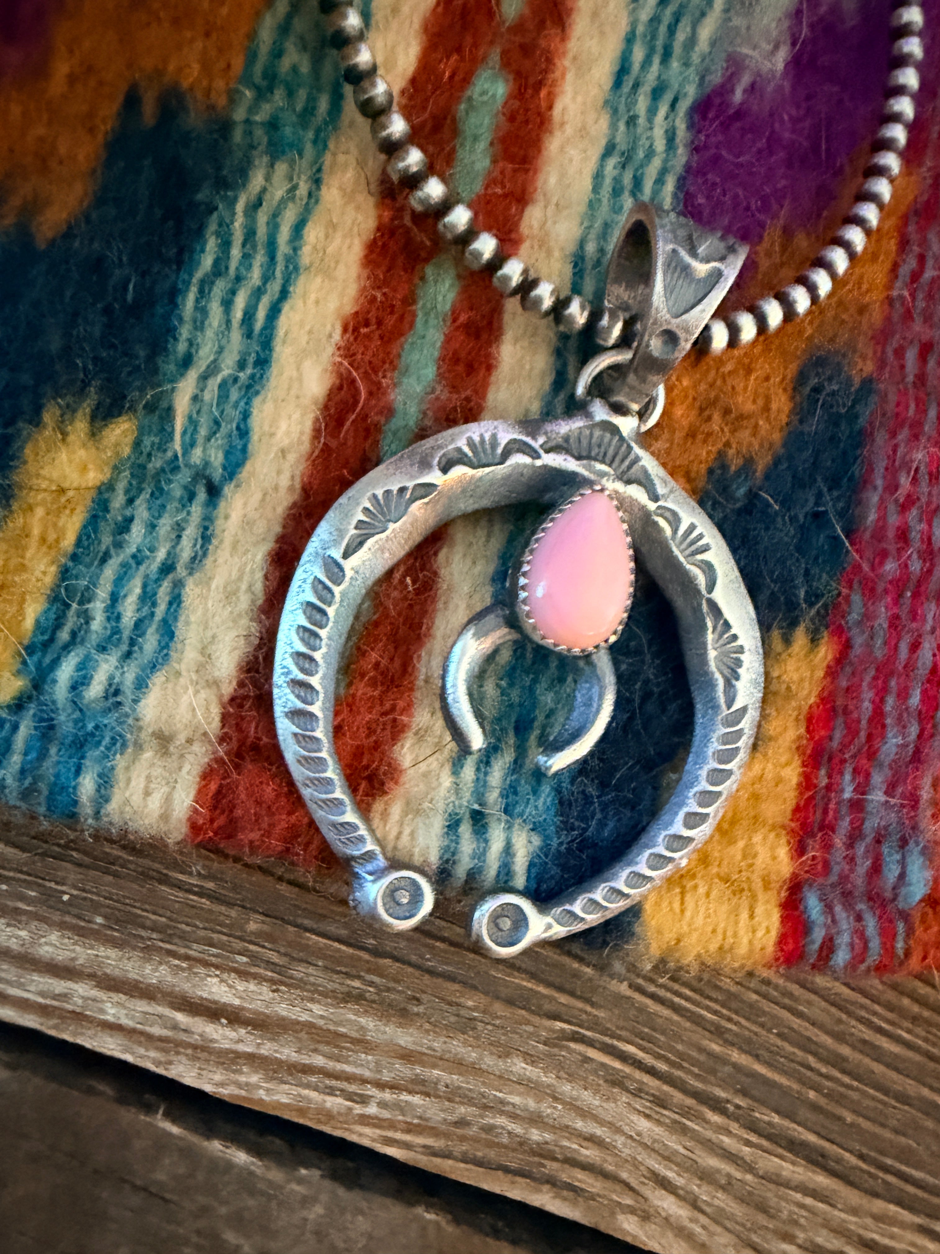 Handcrafted Sterling Silver & Queen Pink Naja Pendant by Kevin Billah