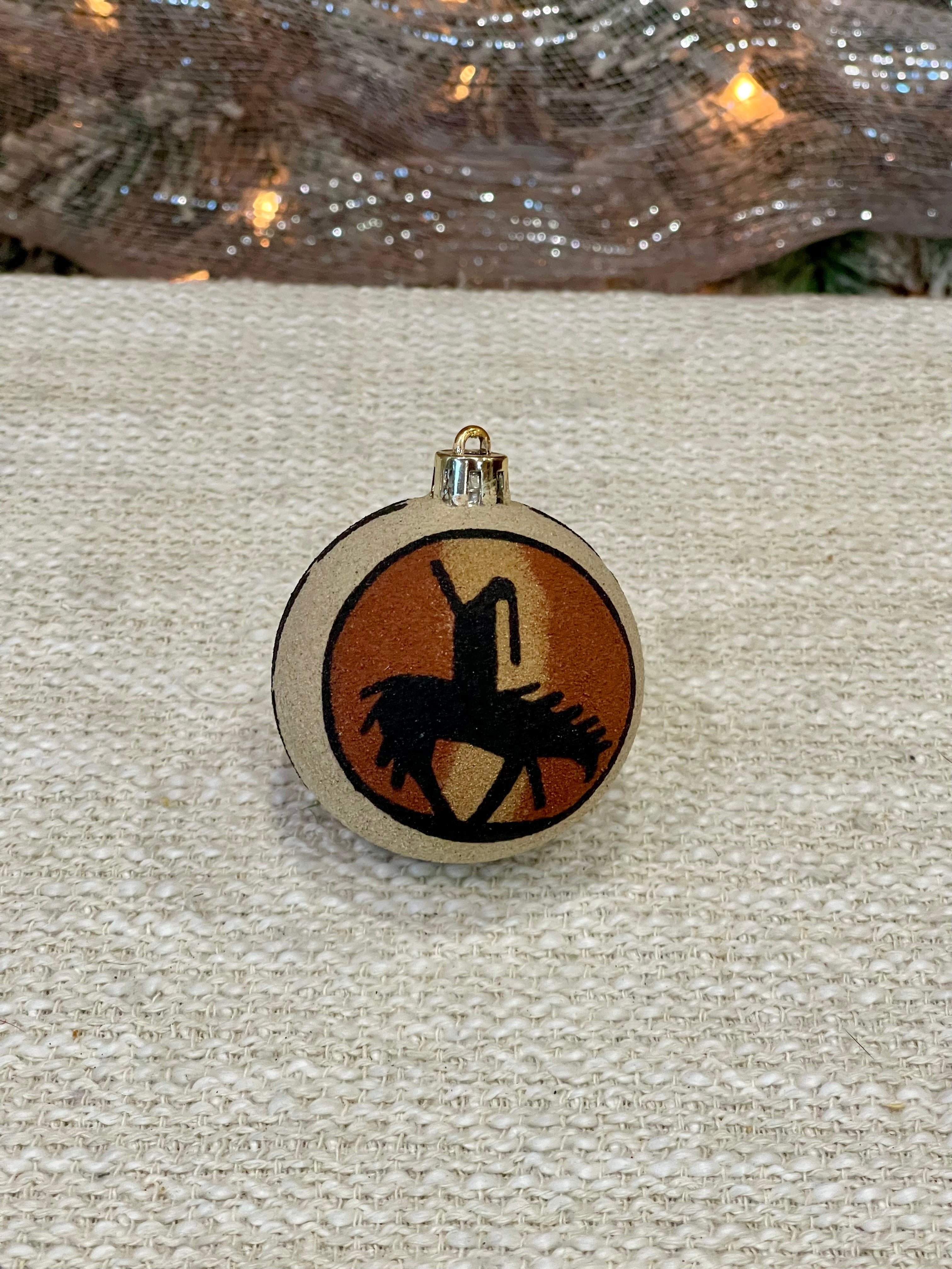 Handcrafted Ceramic Sand Painted Ornament