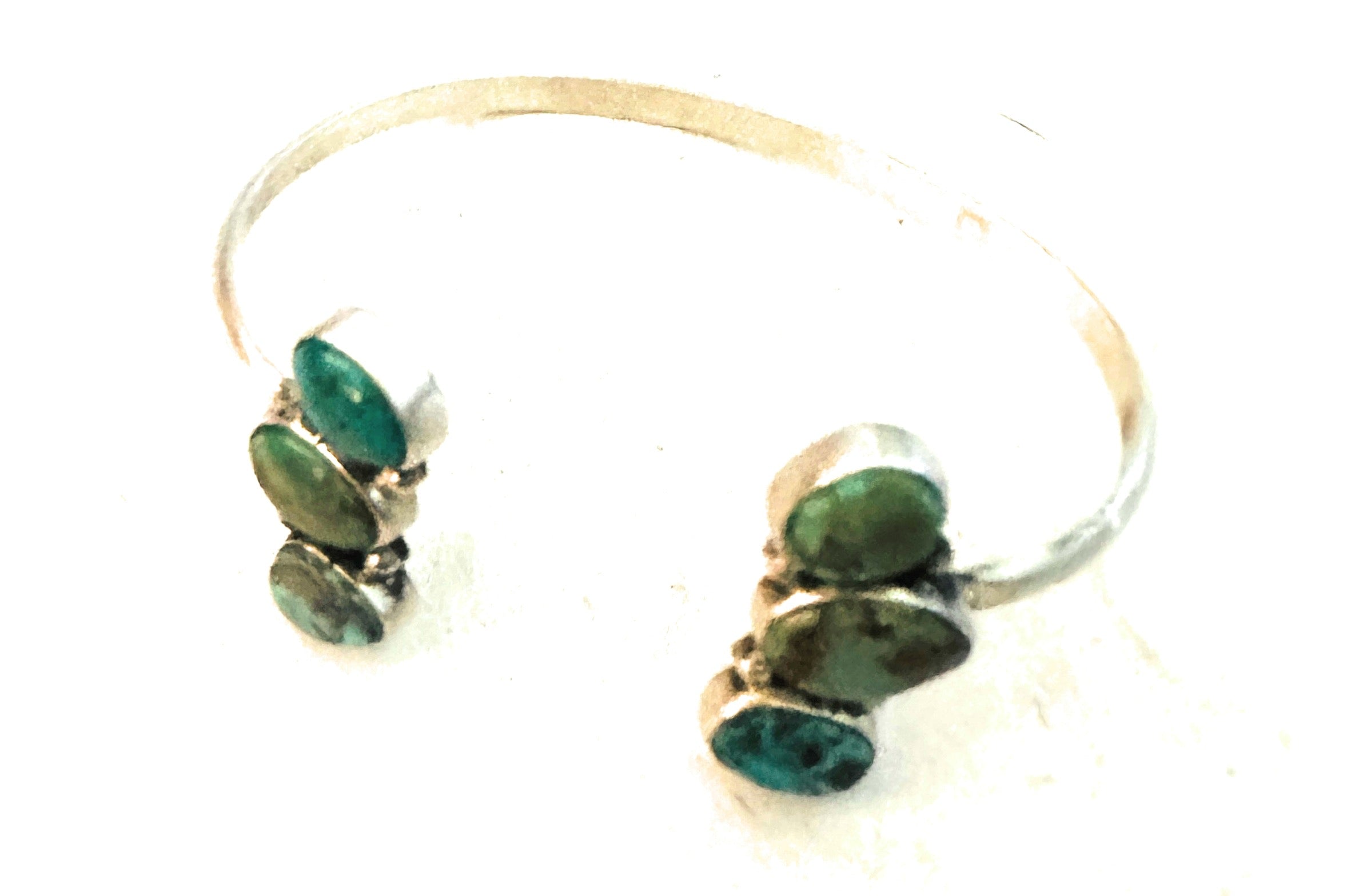 Navajo Turquoise & Sterling Silver Floating Cuff Bracelet