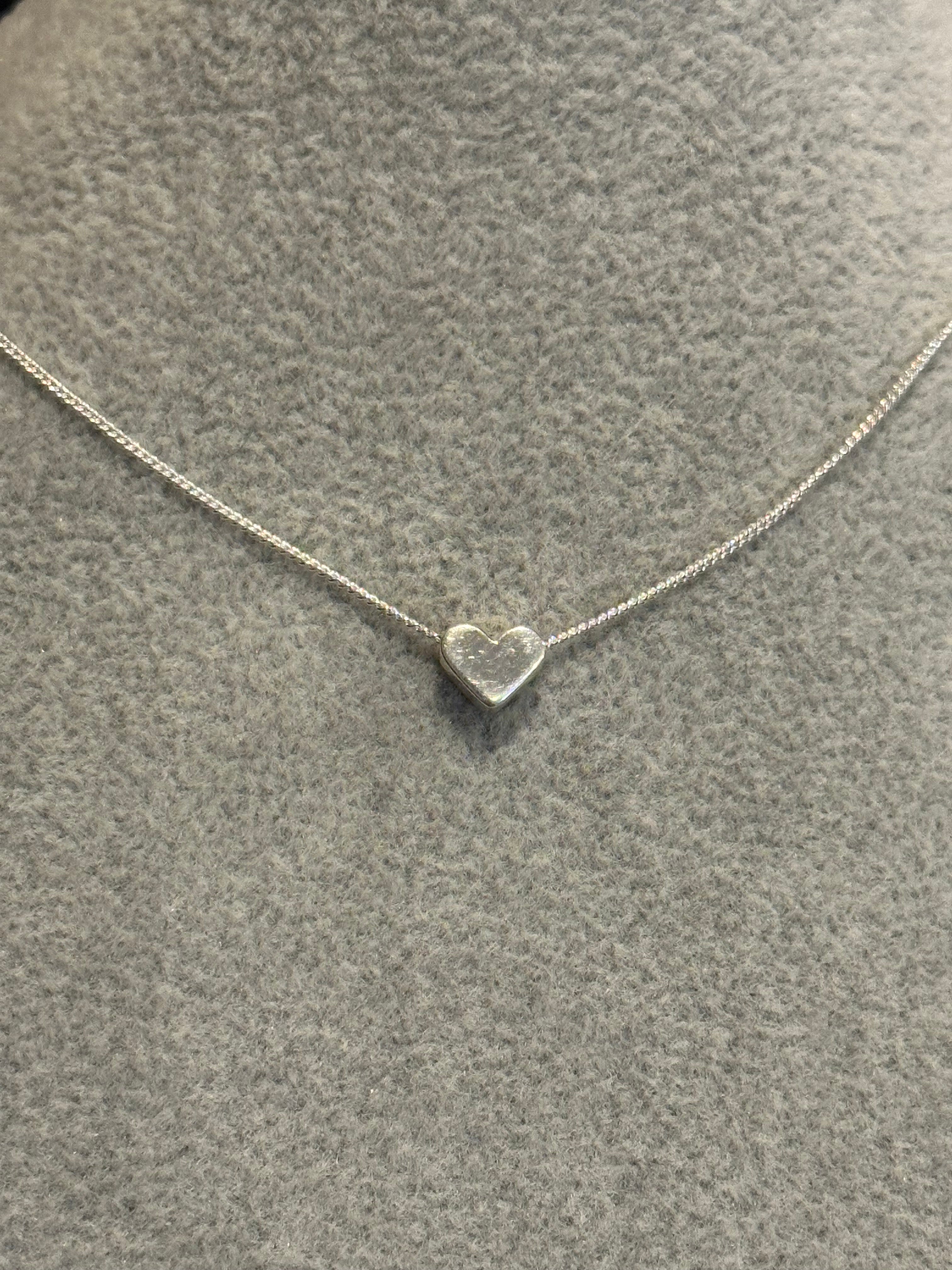 Tiny Heart Sterling Silver Necklace