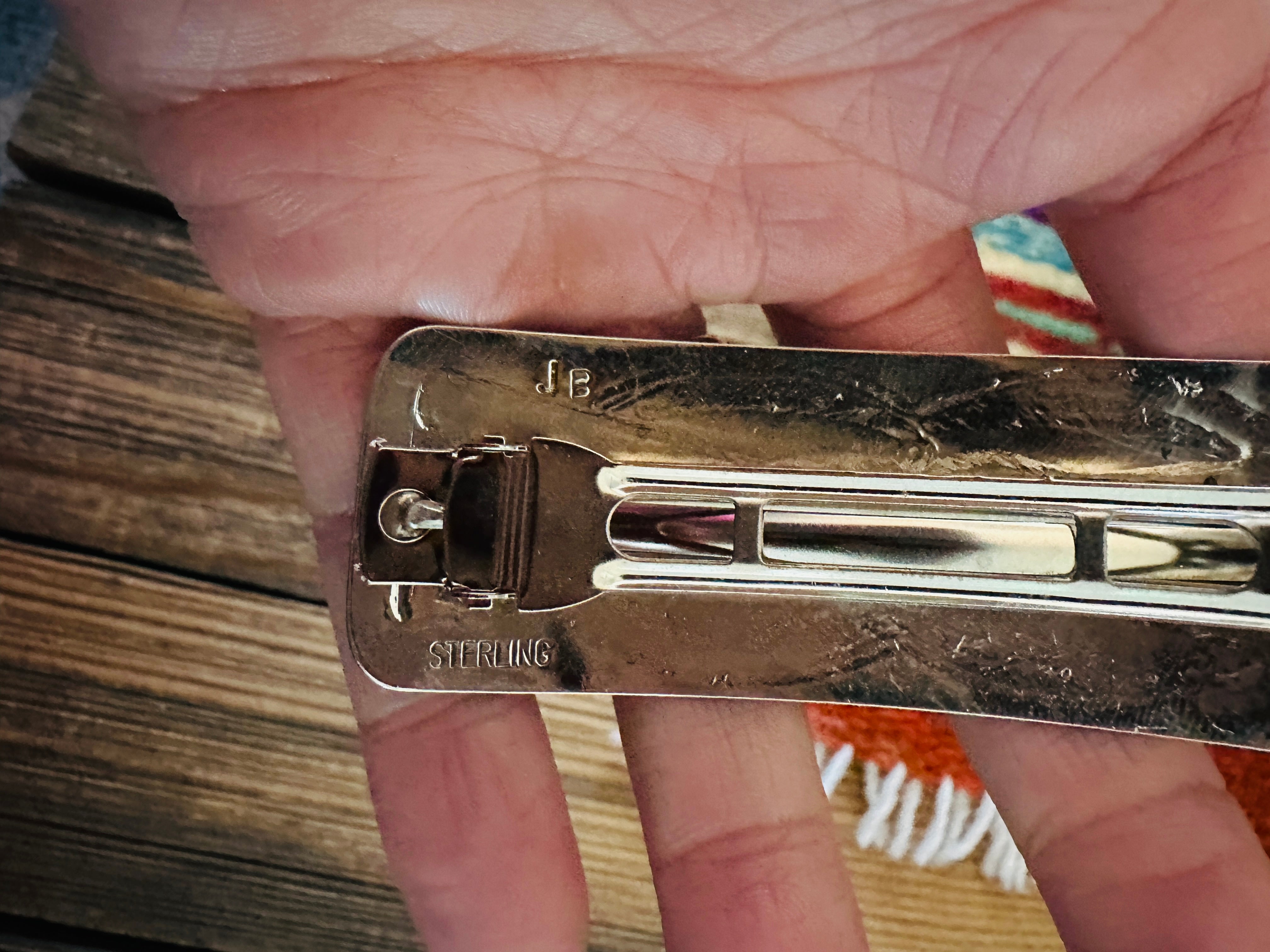 Handcrafted Sterling Silver Hair Barrette