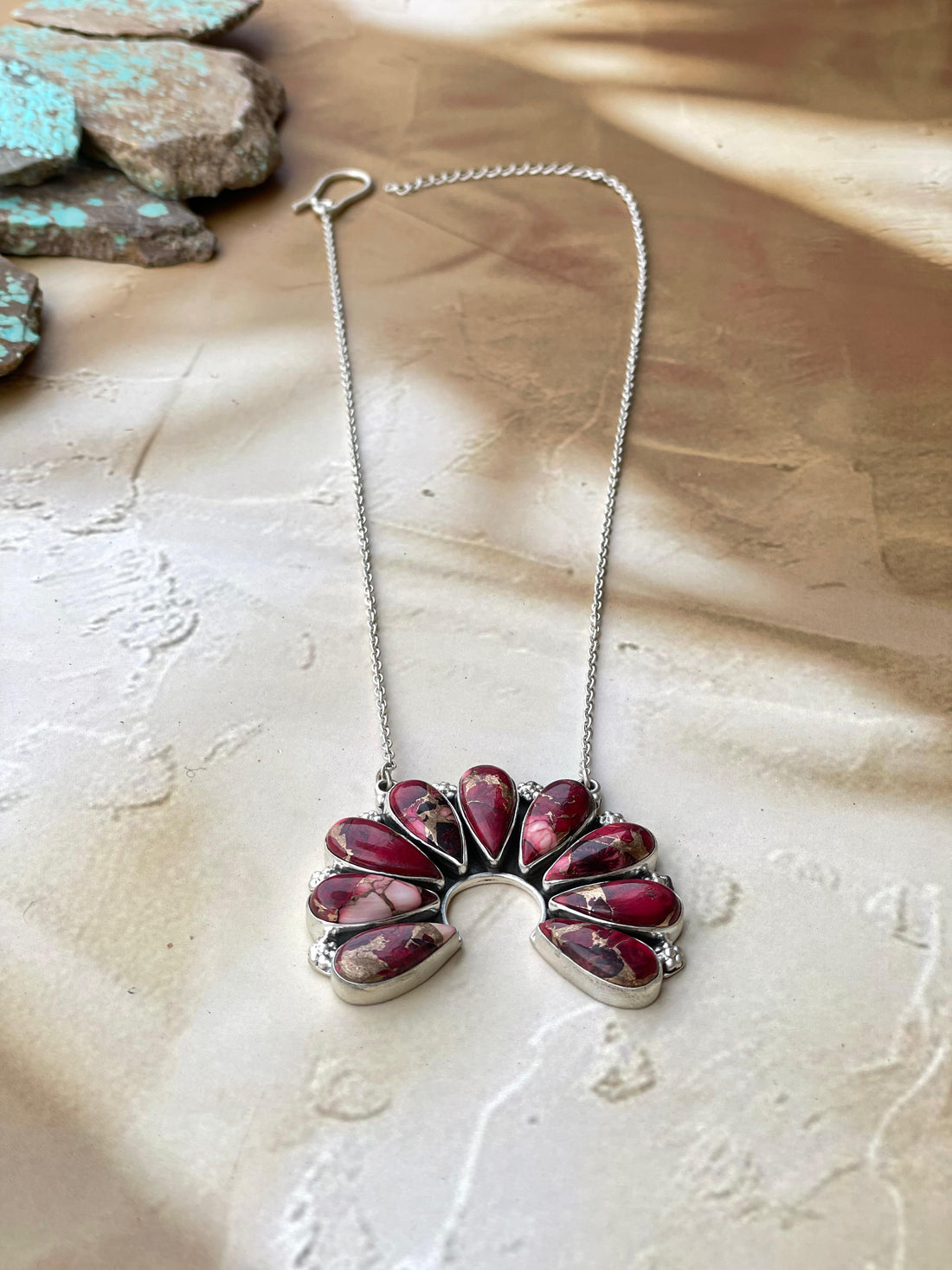 Beautiful Handmade Sterling Silver Dahlia Rose Naja Necklace