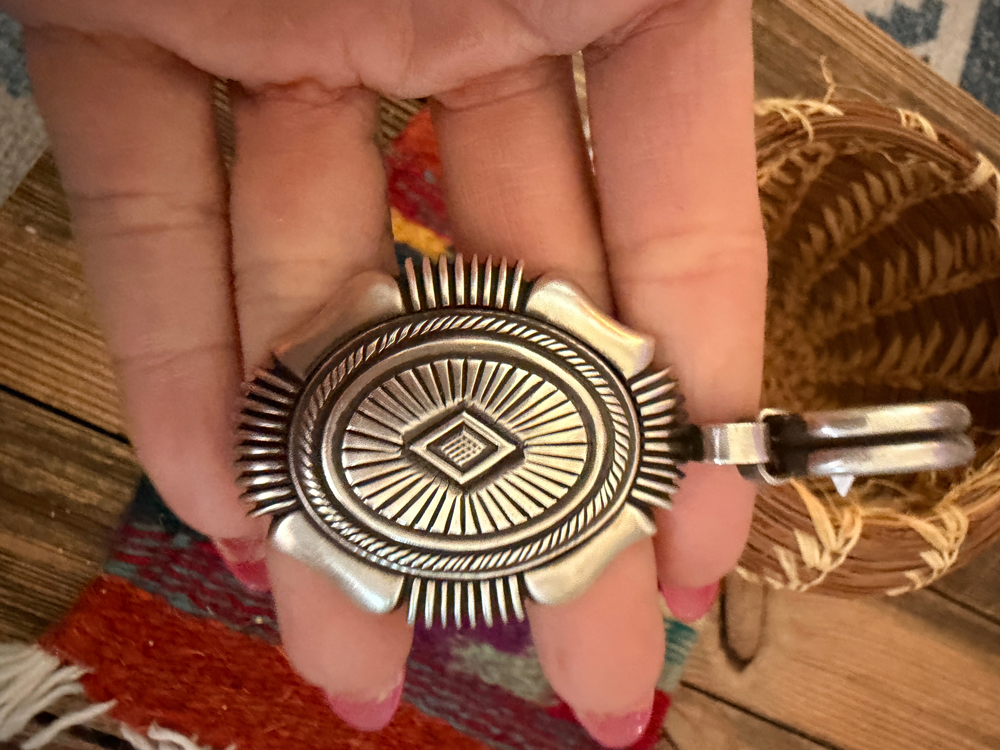 Handcrafted Sterling Silver Pendant by Calvin Martinez