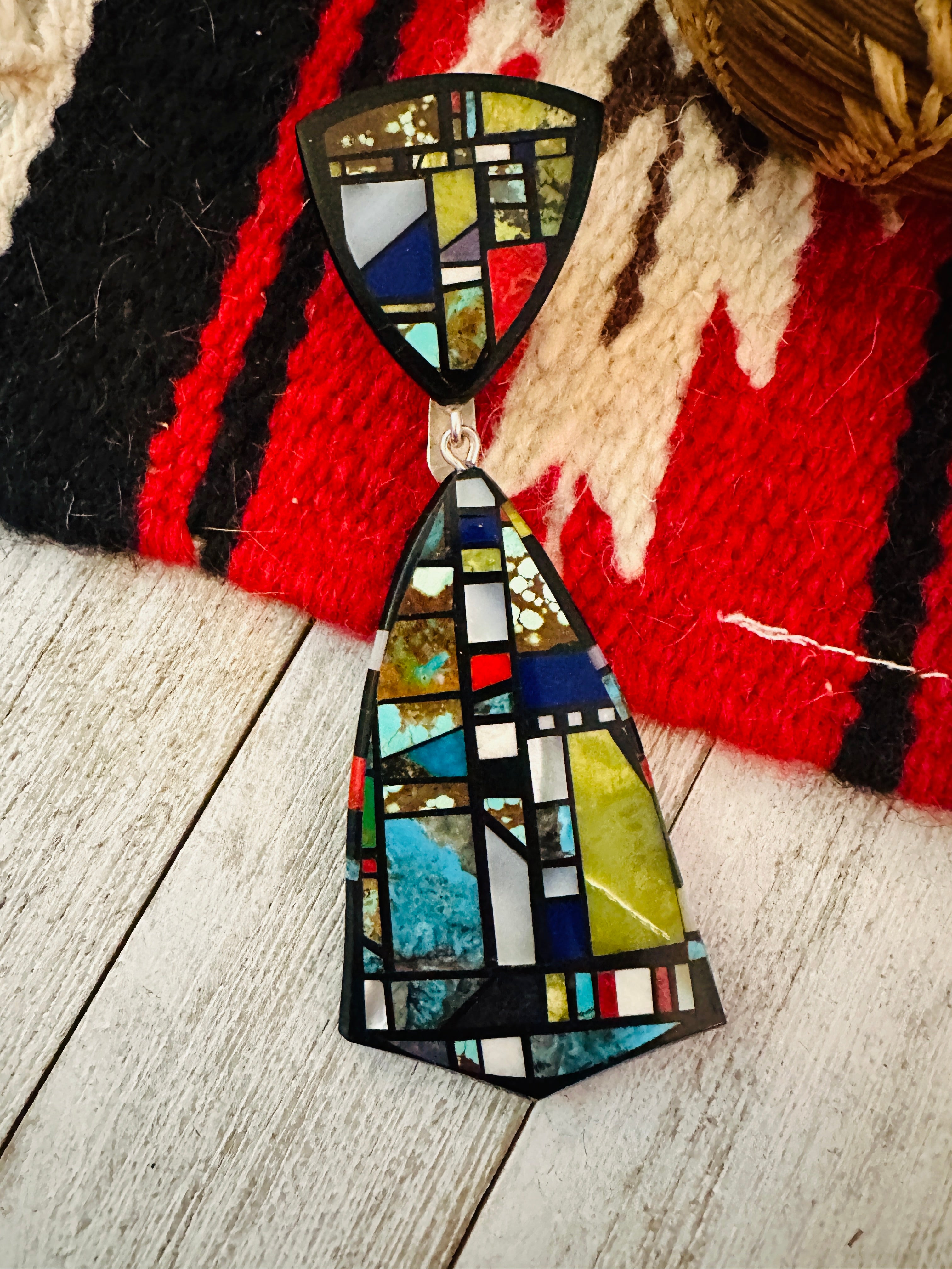 Santo Domingo Multi Stone Inlay Pendant