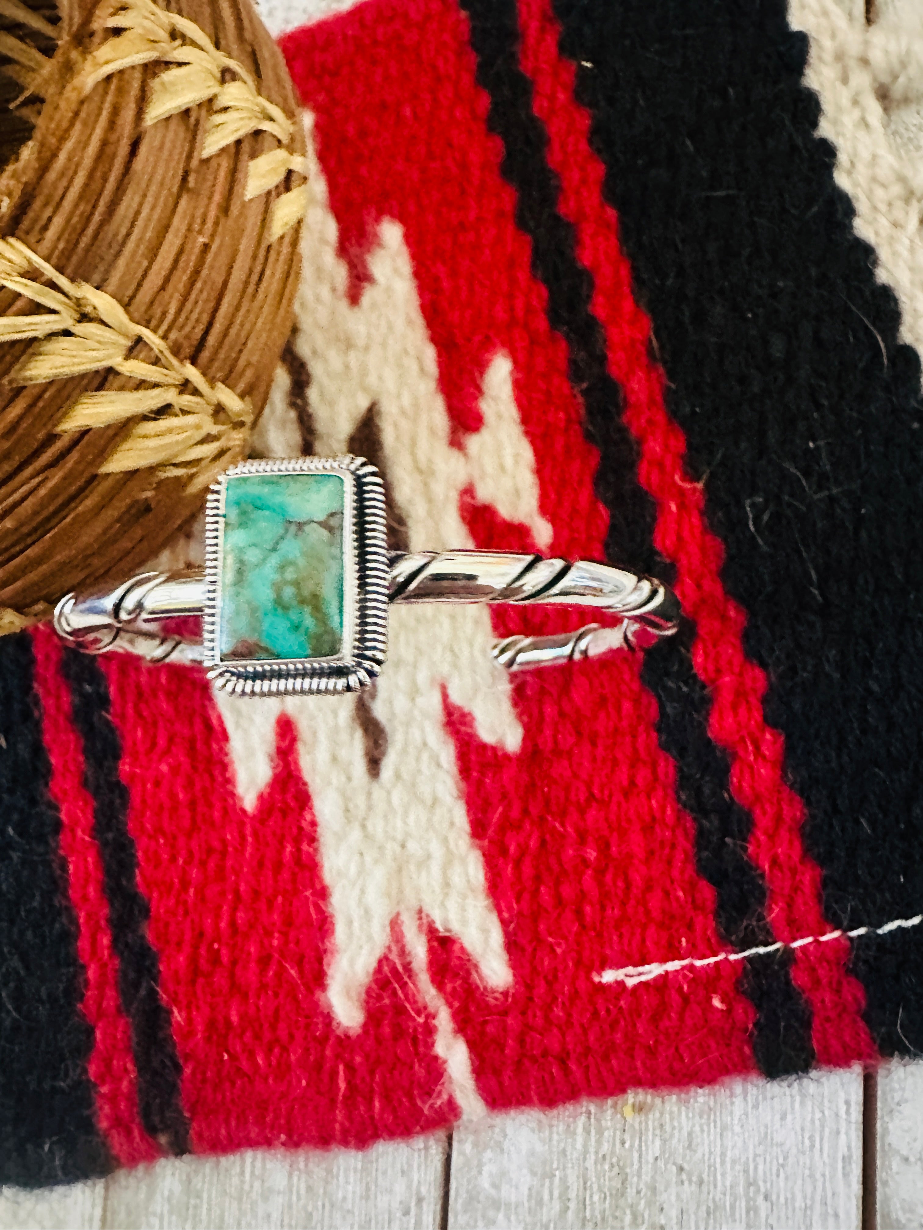 Handcrafted Sterling Silver & Turquoise Cuff Bracelet