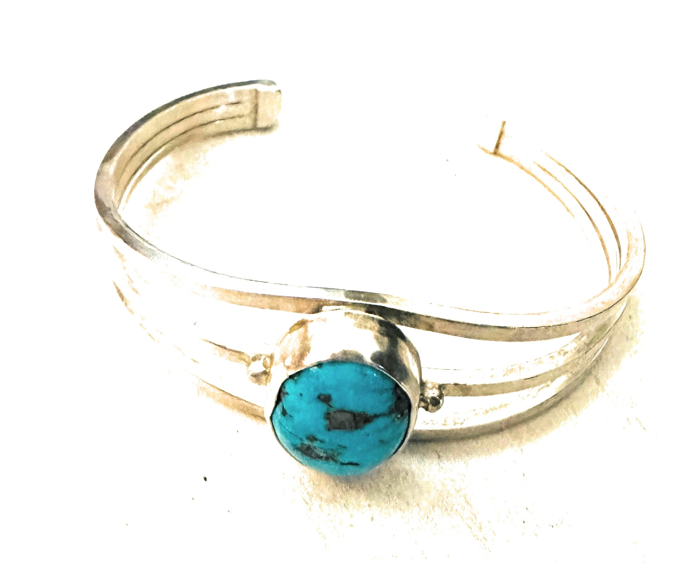 Navajo Turquoise & Sterling Silver Cuff Bracelet