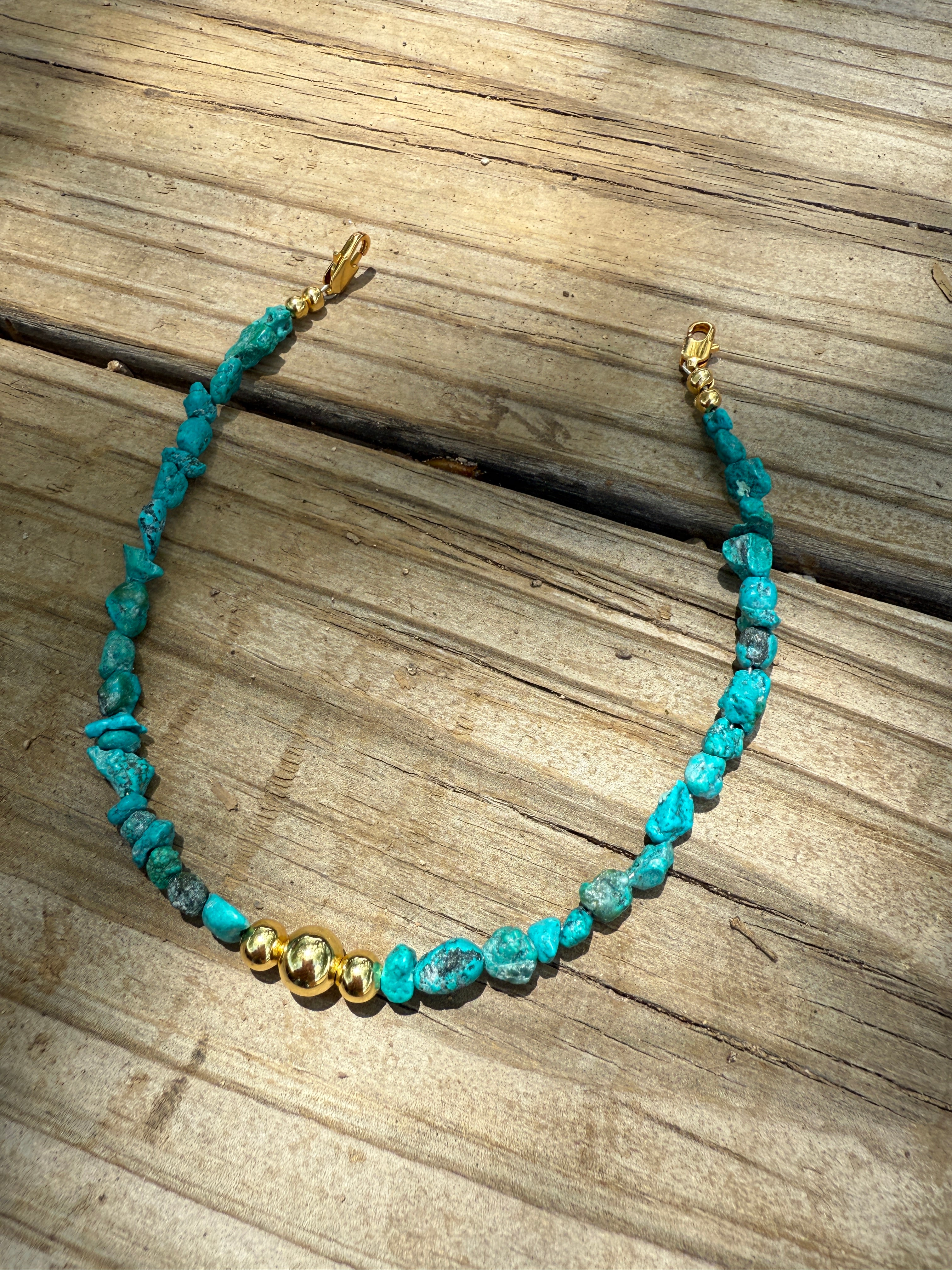 “The Golden Collection” Handmade Turquoise Hat Band