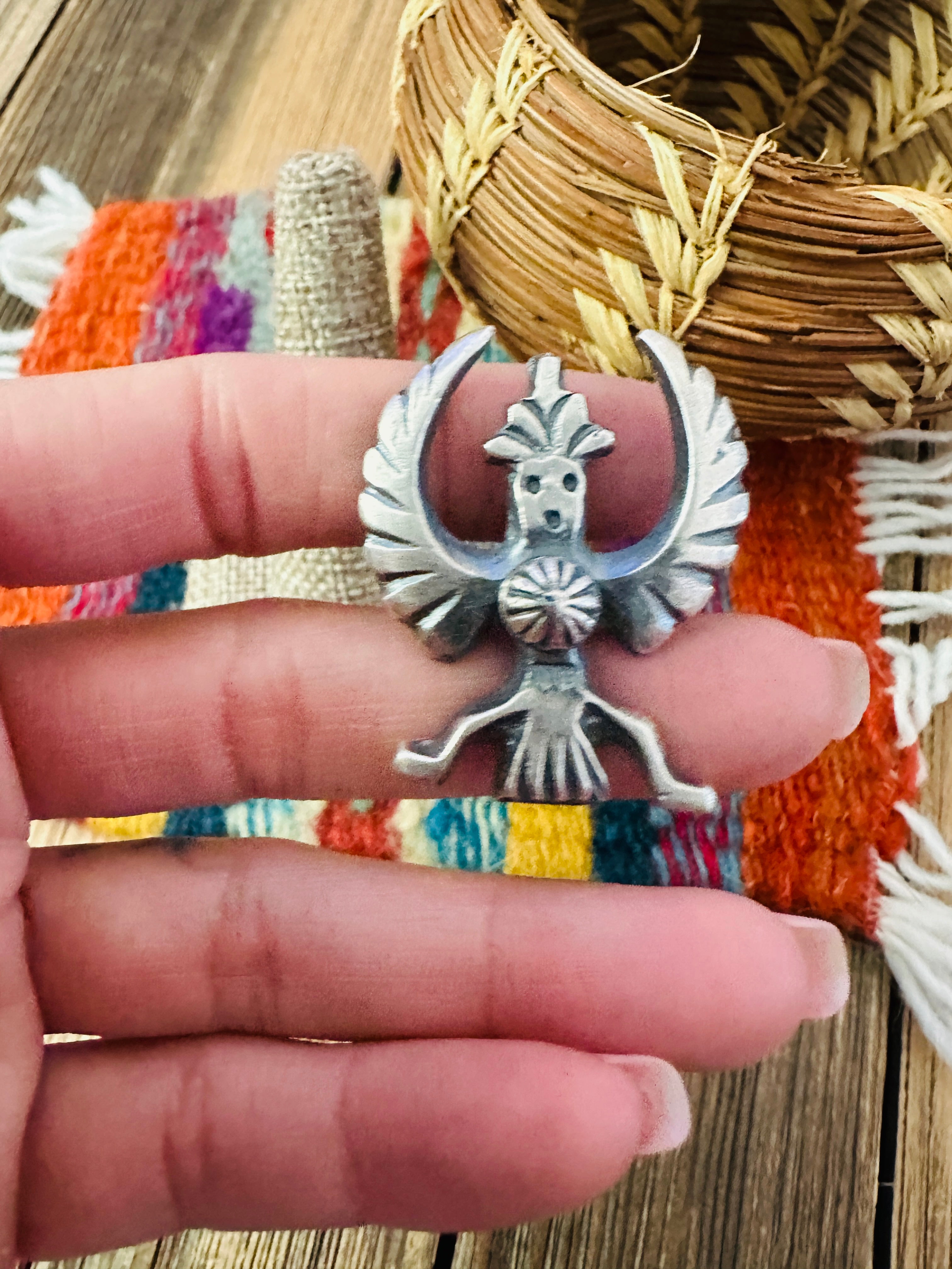 Handcrafted Sterling Silver Thunderbird Ring by Chimney Butte