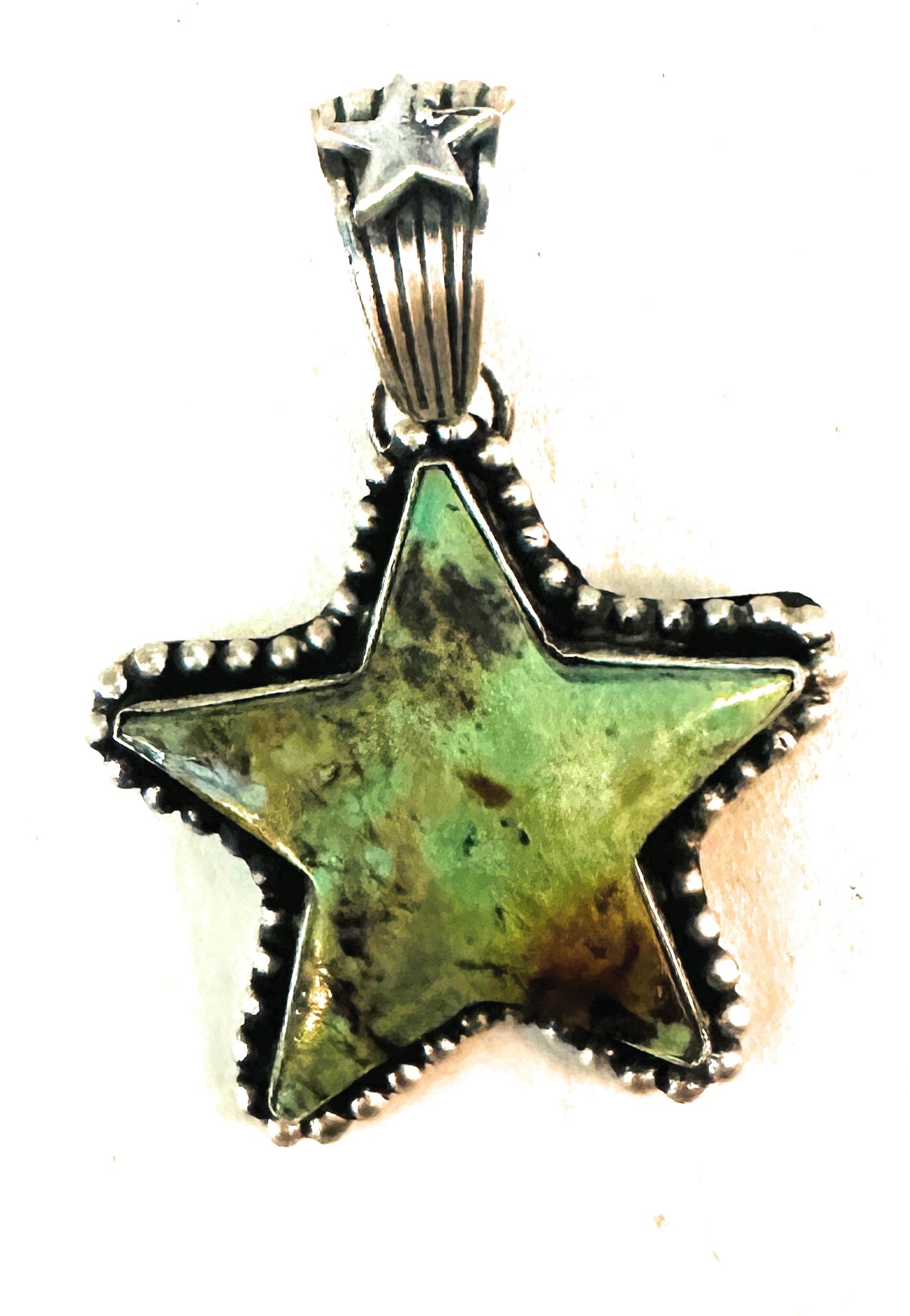 Navajo Turquoise and Sterling Silver Star Pendant