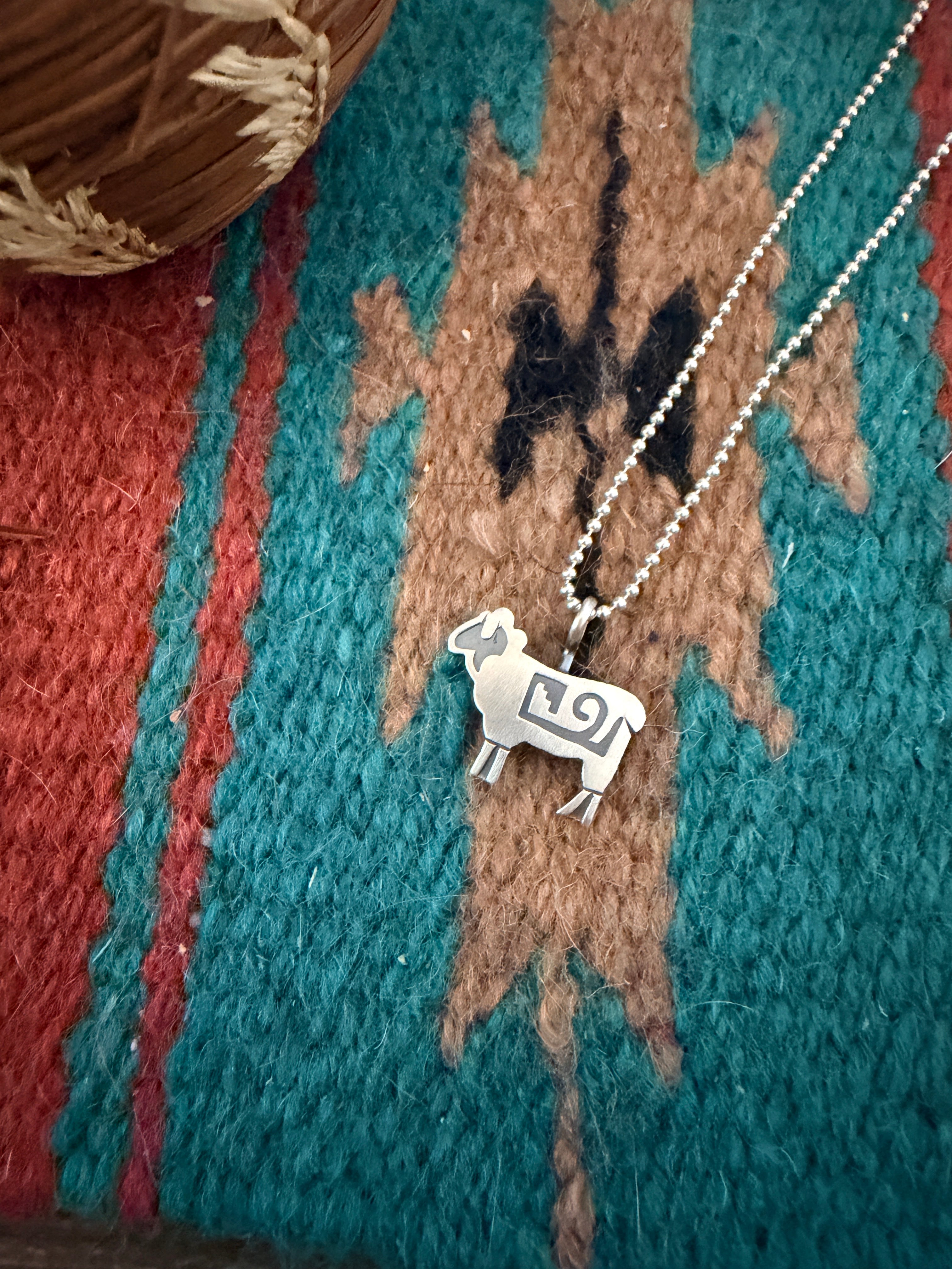 Handcrafted Sterling Silver Sheep Pendant