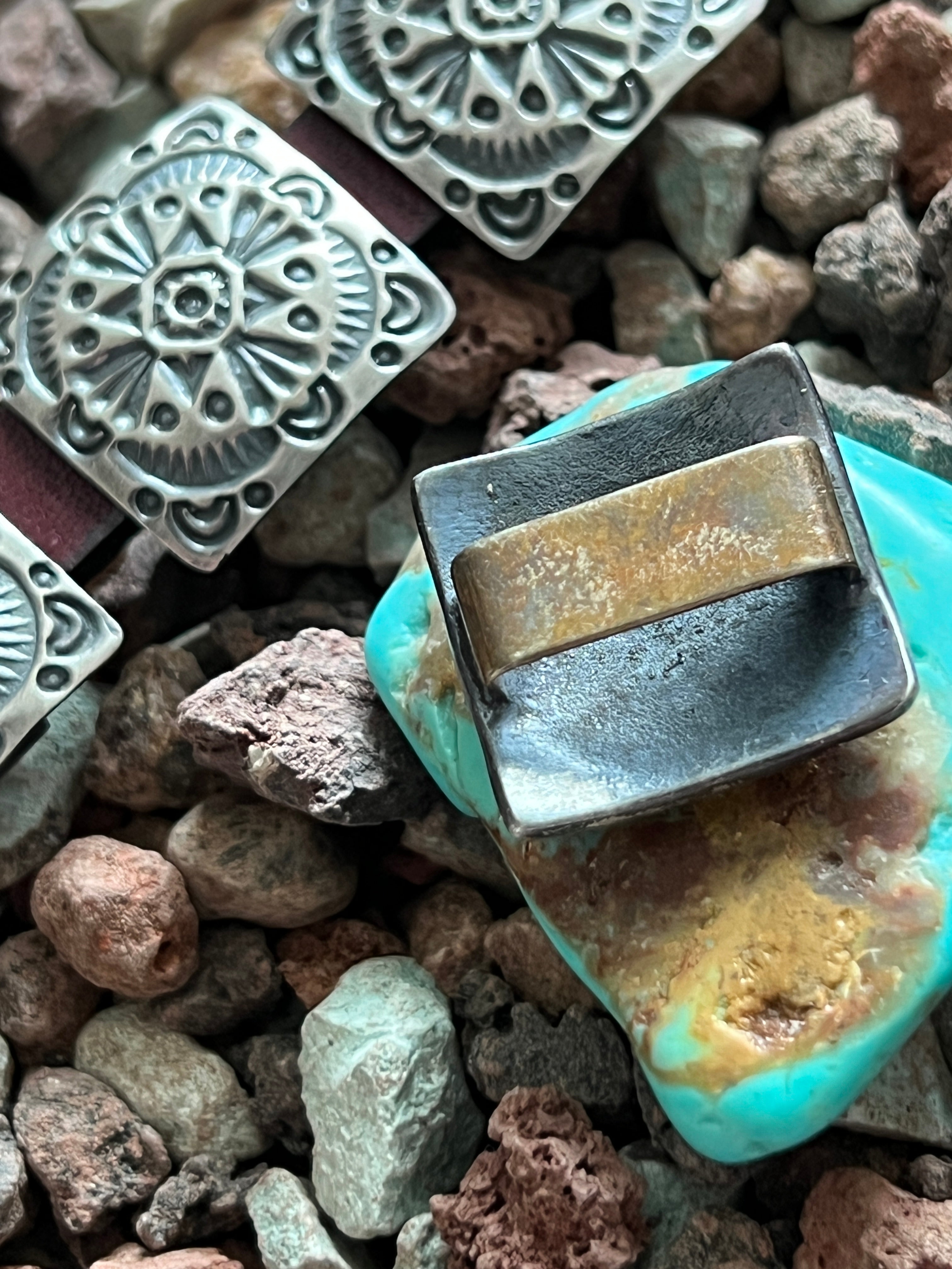 Sterling Silver Concho Slide, The Cross Winds