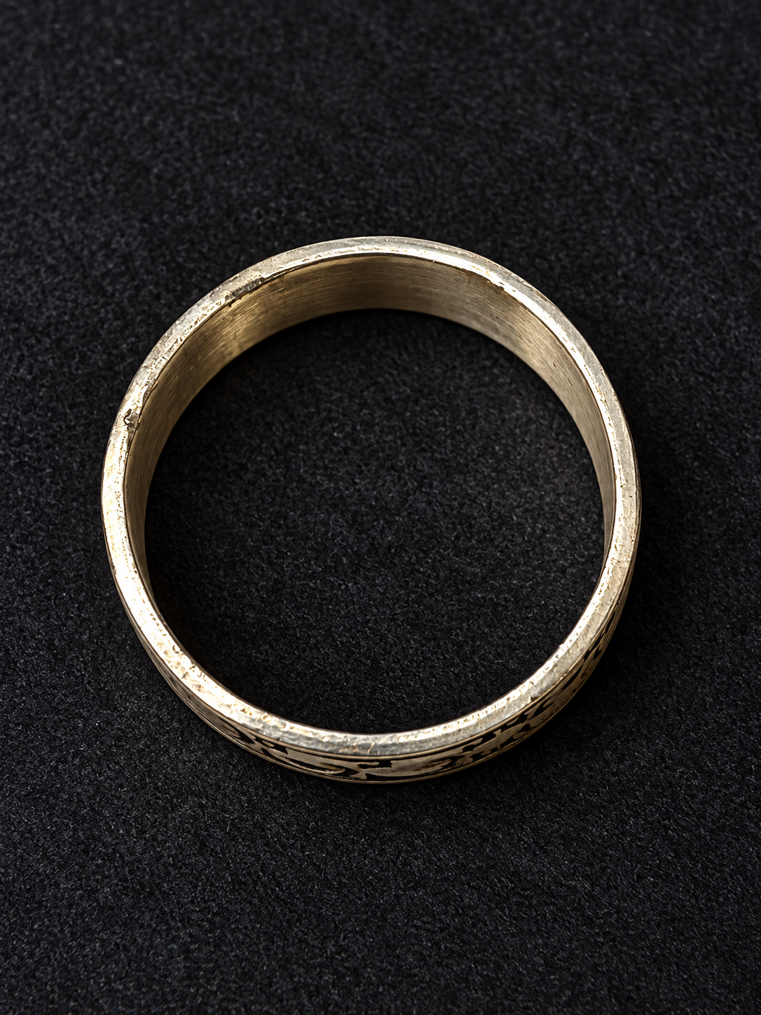 Handcrafted Sterling Silver Tribal Ring Size 9.5