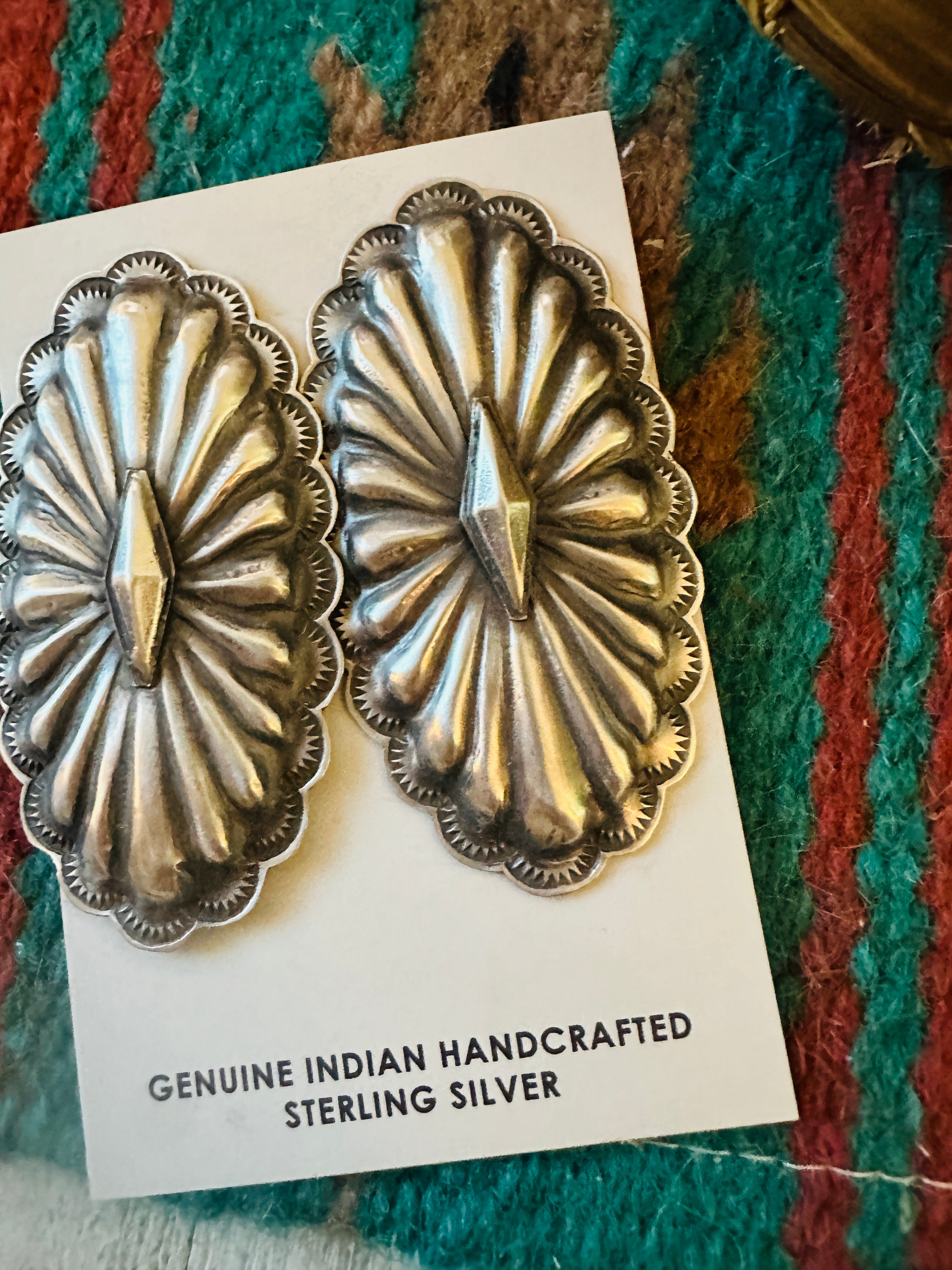 Handcrafted Sterling Silver Concho Post Earrings by Rita Lee: Cameron’s Faves ♥️