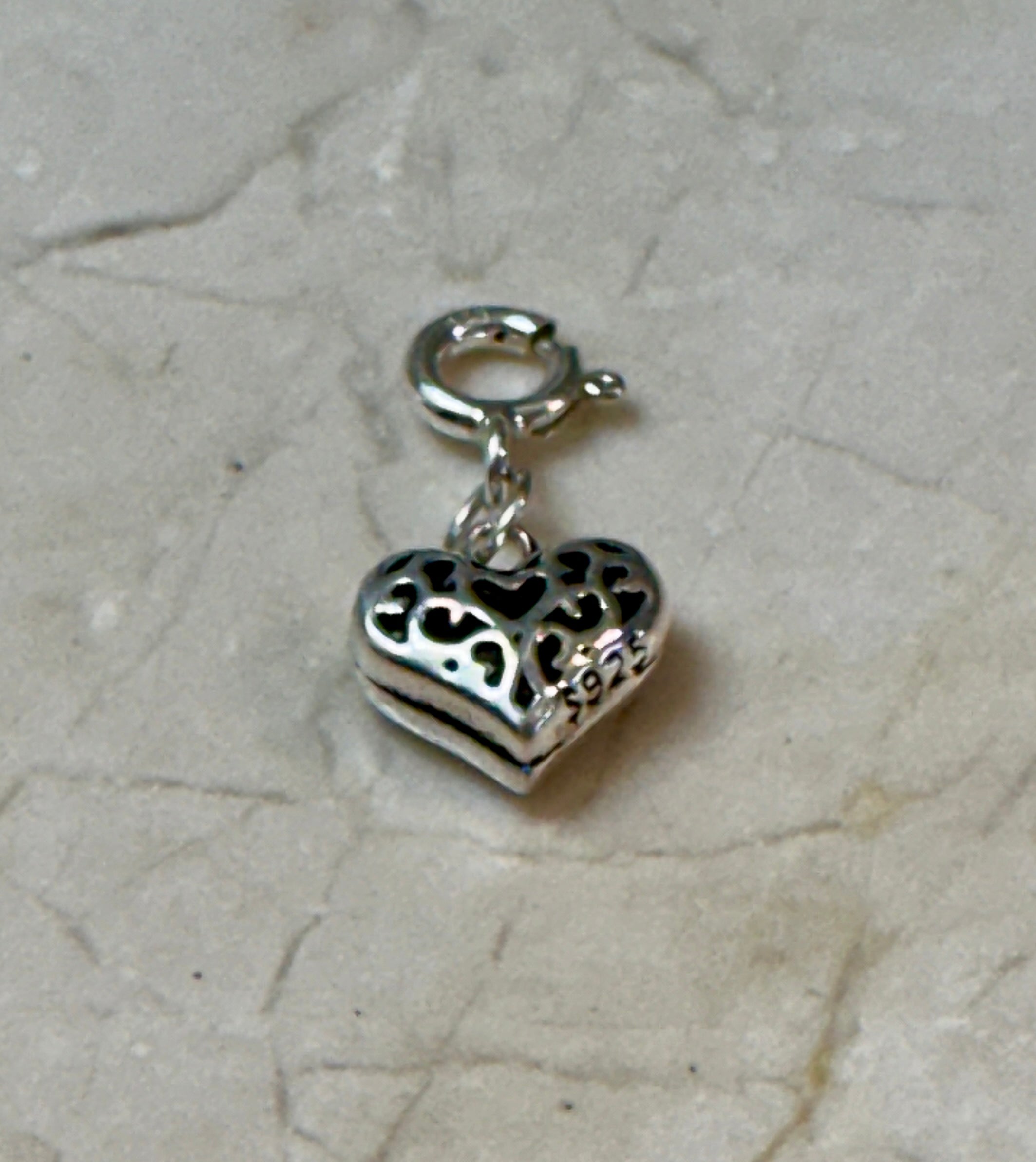 Sterling Silver Heart Charm