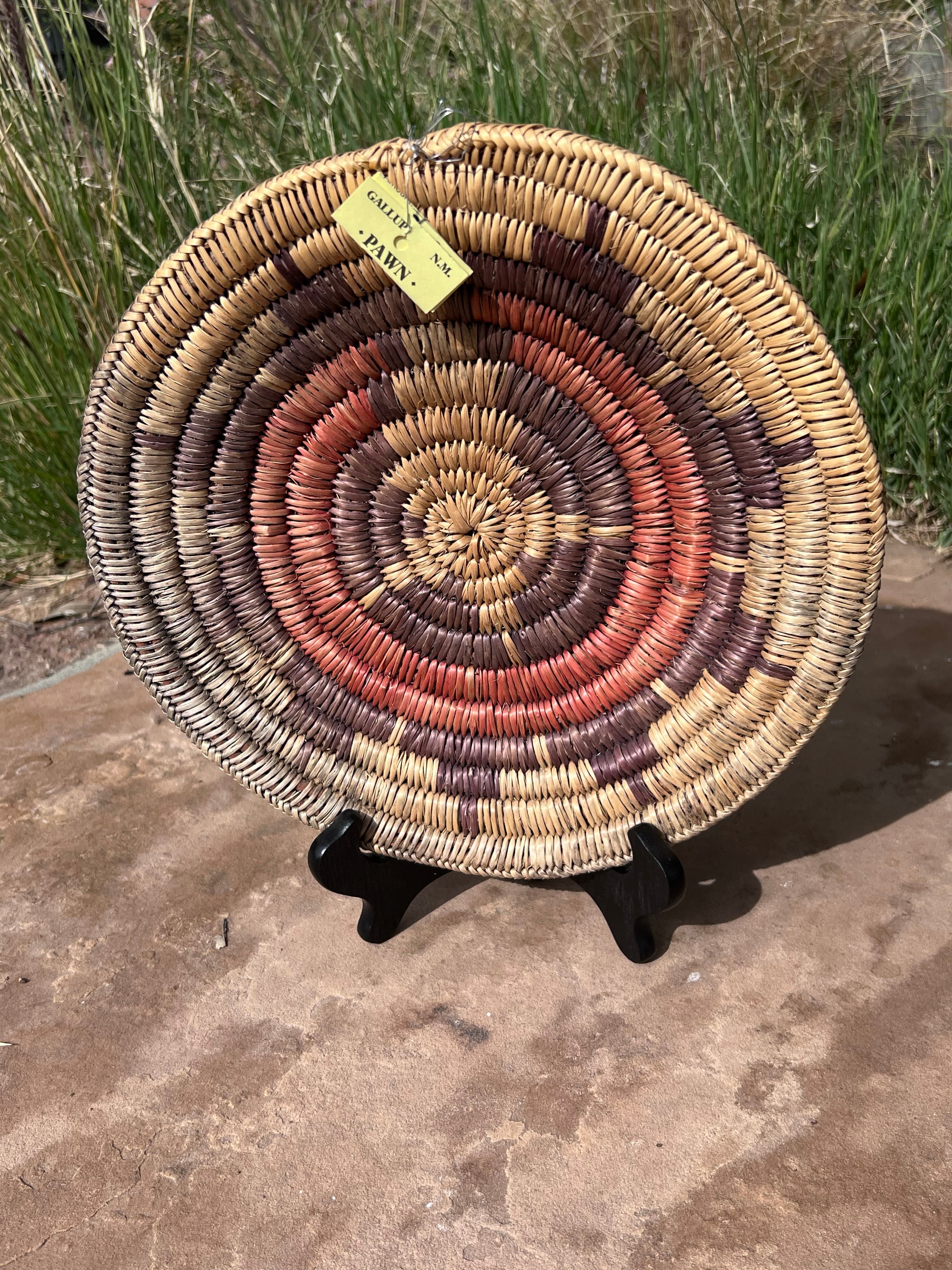 Old Pawn Handcrafted Woven Basket  #12