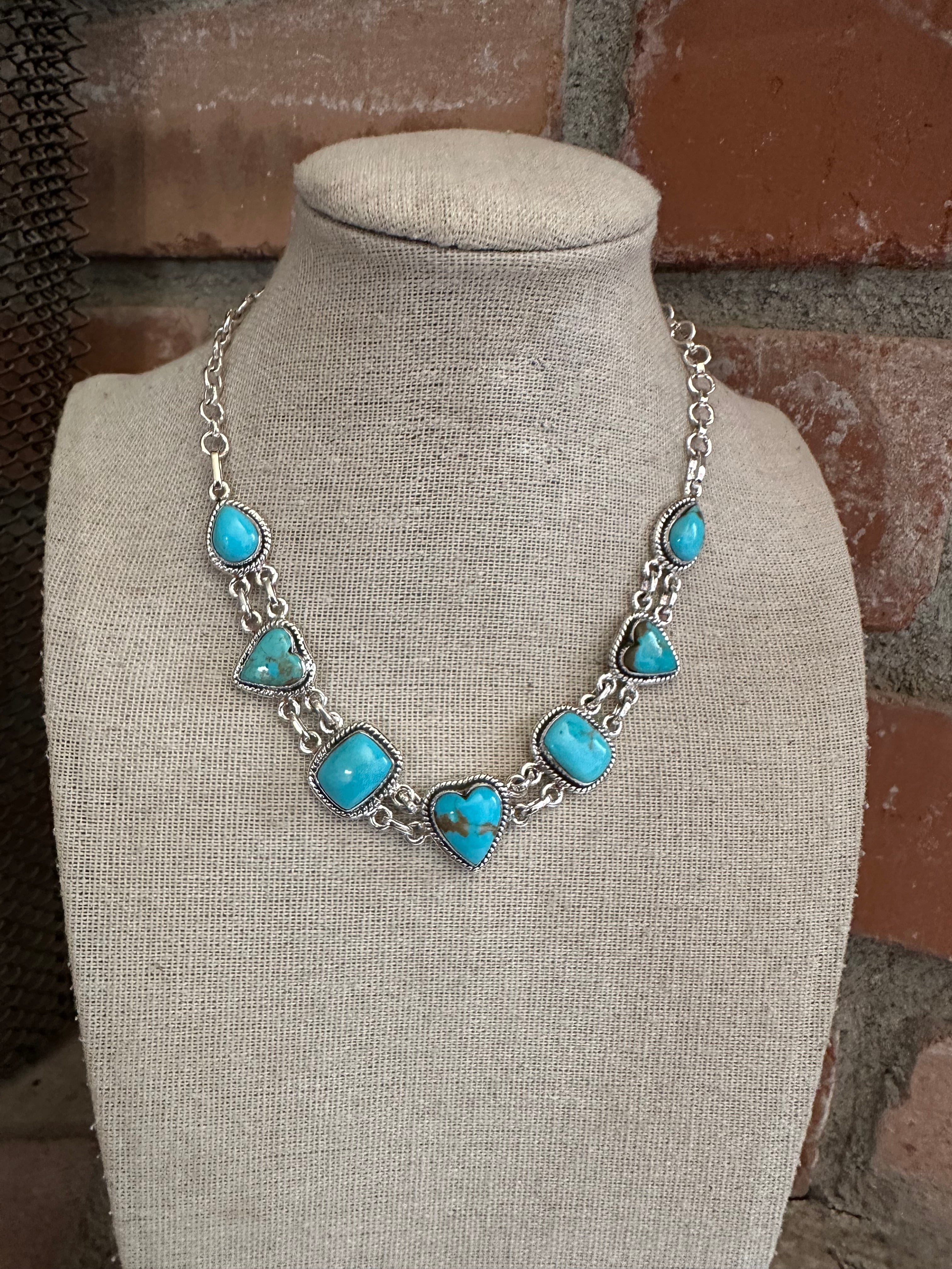 Handmade Sterling Silver Turquoise Choker