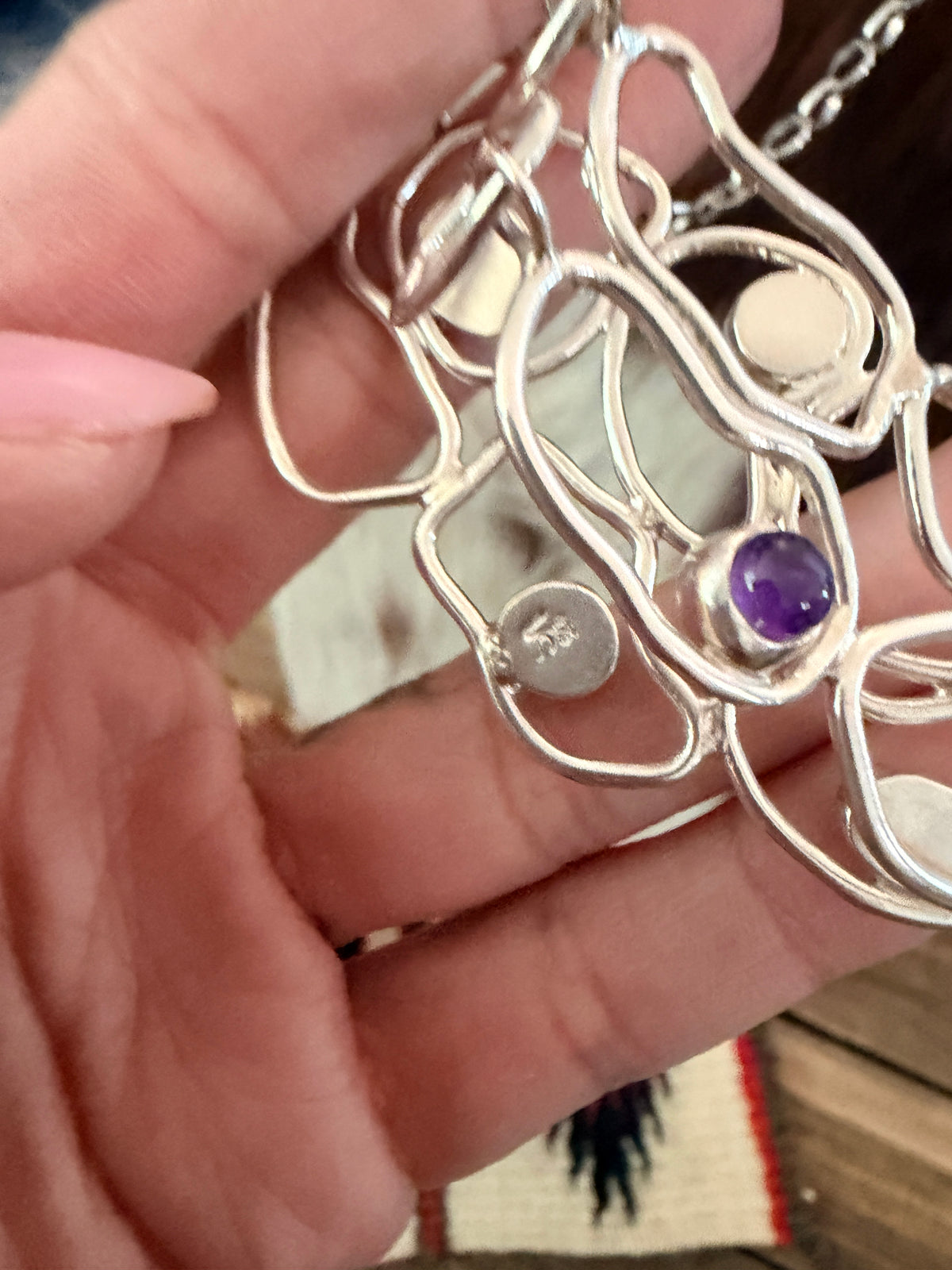 Handcrafted Multi Stone & Sterling Silver Necklace