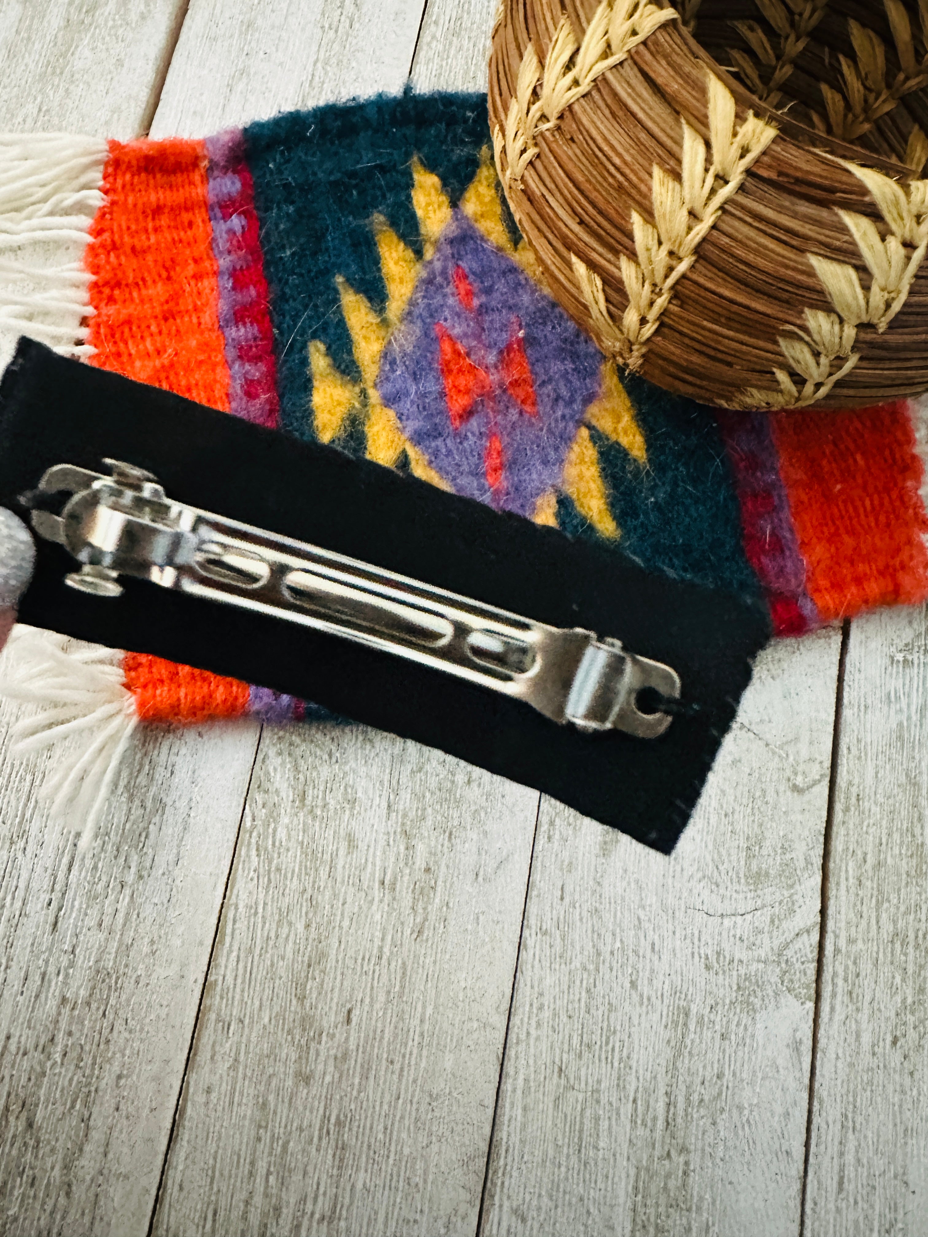 Navajo Handmade Beaded Barrette