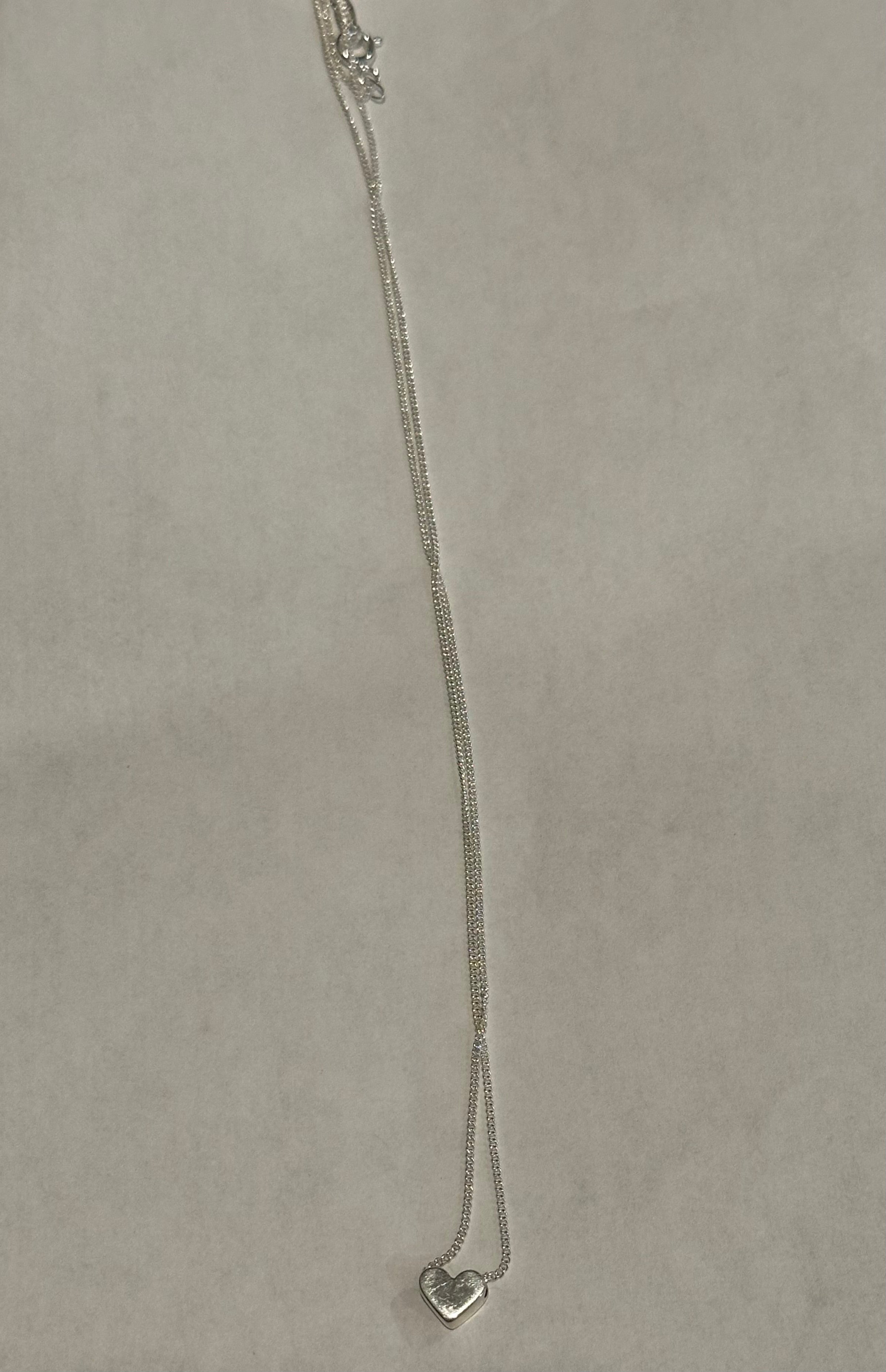 Tiny Heart Sterling Silver Necklace