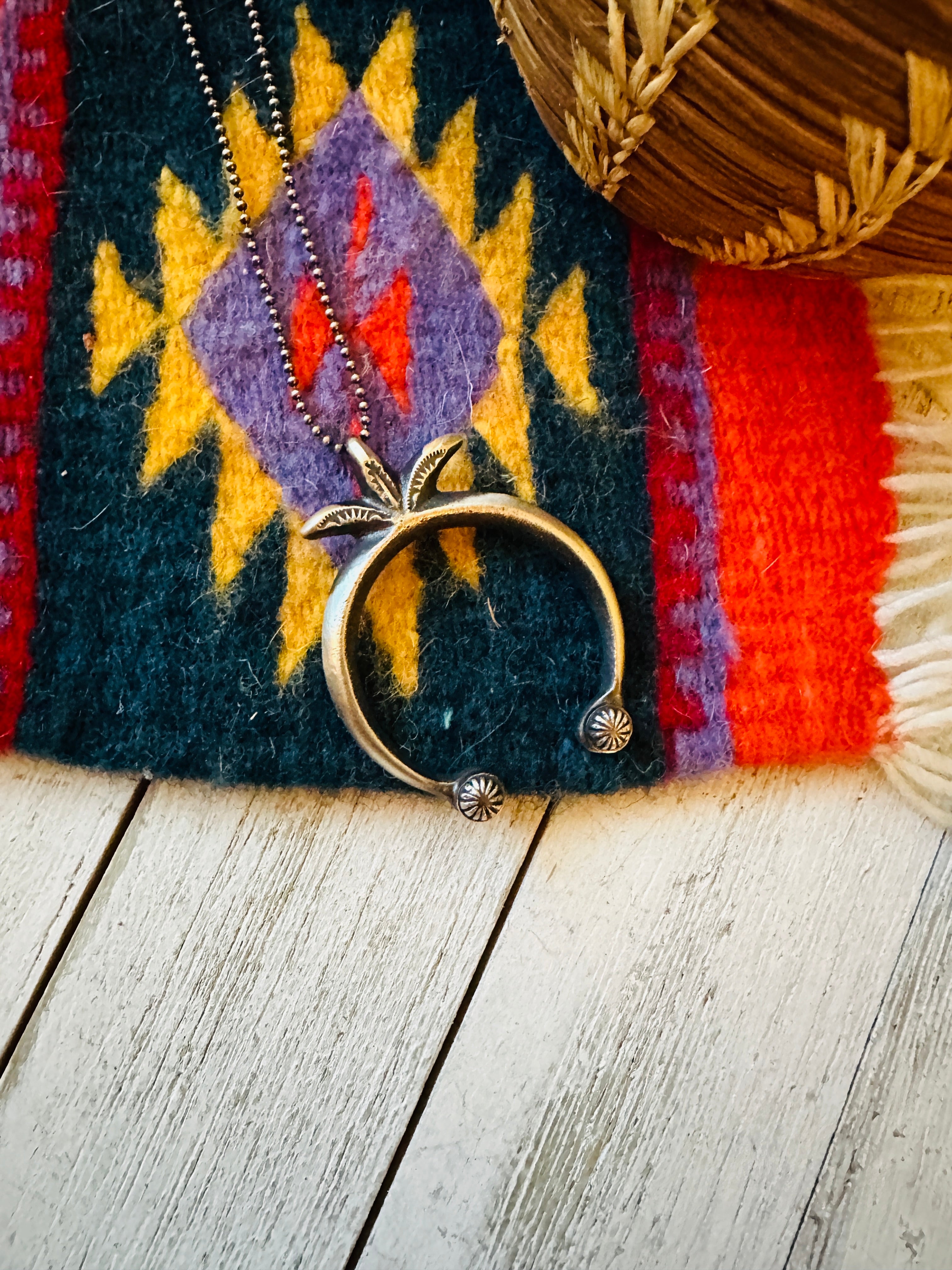 Handcrafted Sterling Silver Naja Pendant by Martha Cayatineto