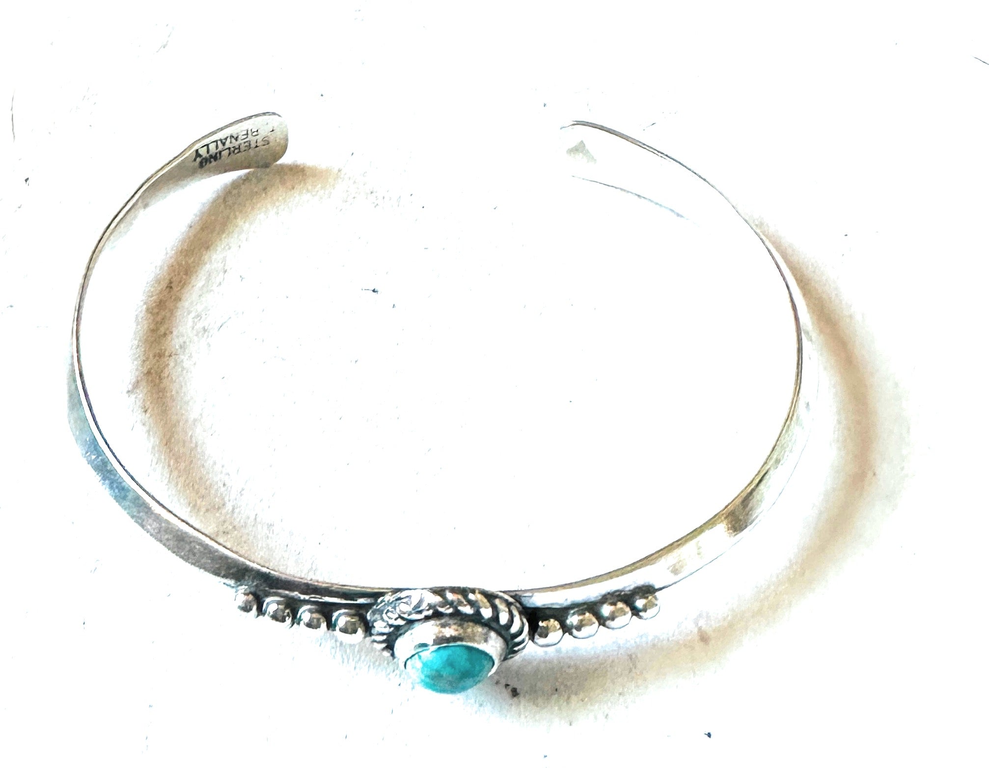 Navajo Turquoise & Sterling Silver Cuff Bracelet