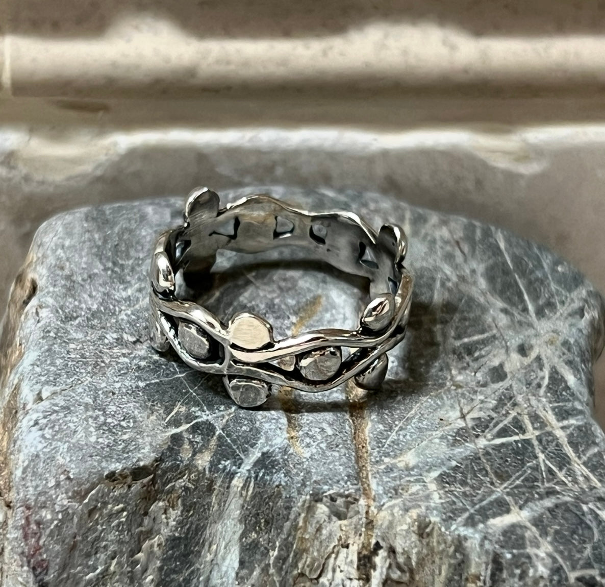 Dots All Around Sterling Silver Ring