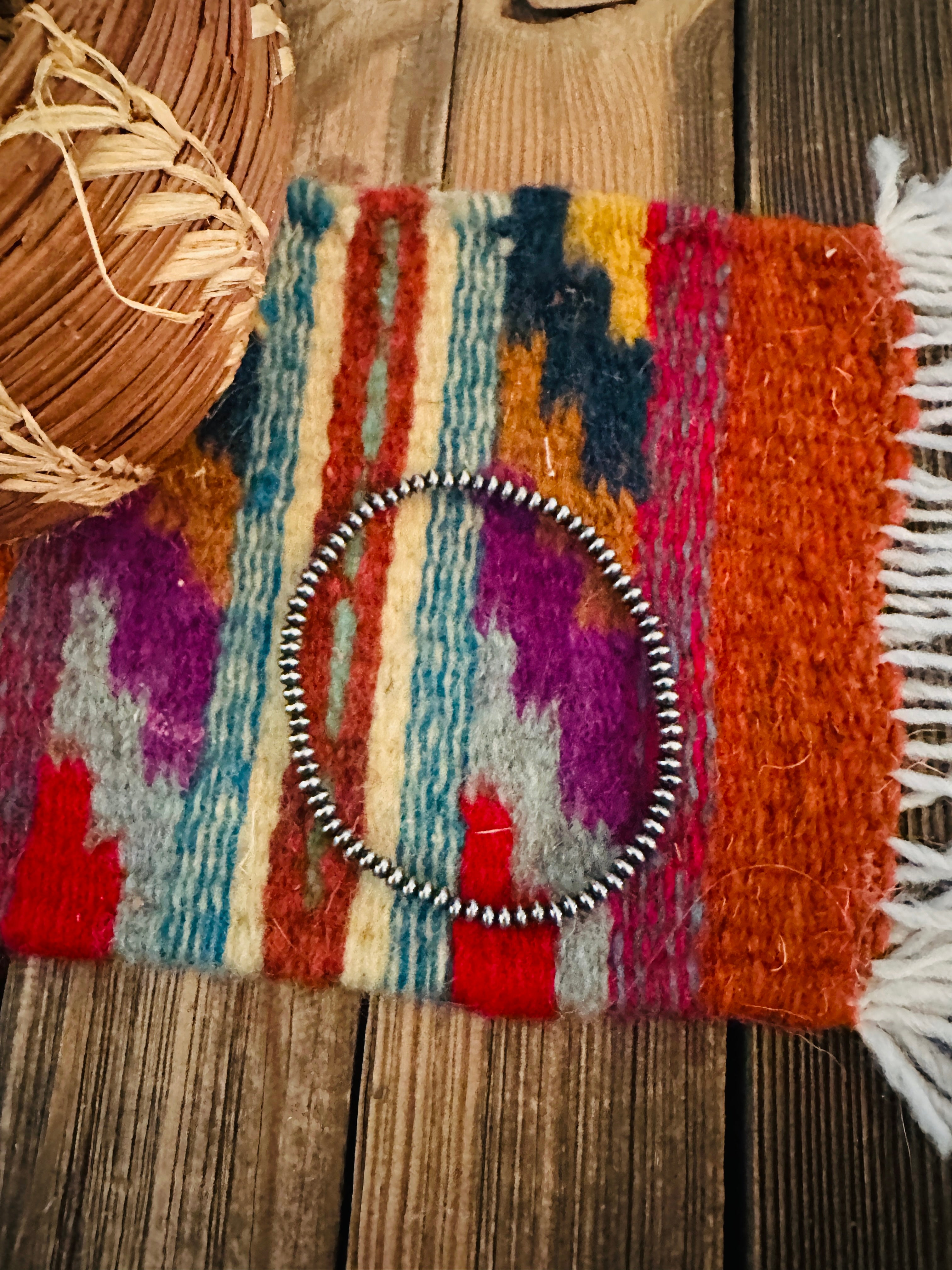 Handcrafted 2mm Sterling Silver Pearl Beaded Stretch Bracelet